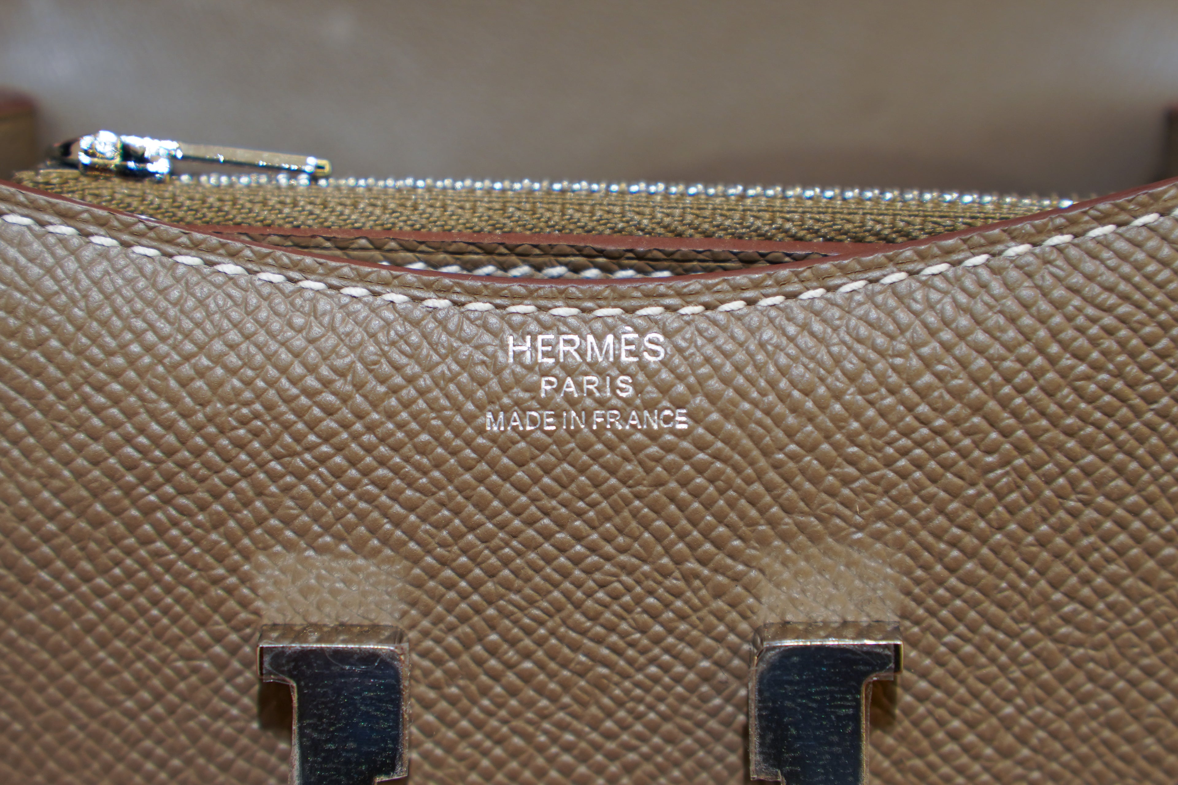 Hermes | Constance Slim Wallet – Epsom – Brown – Silver Hardware