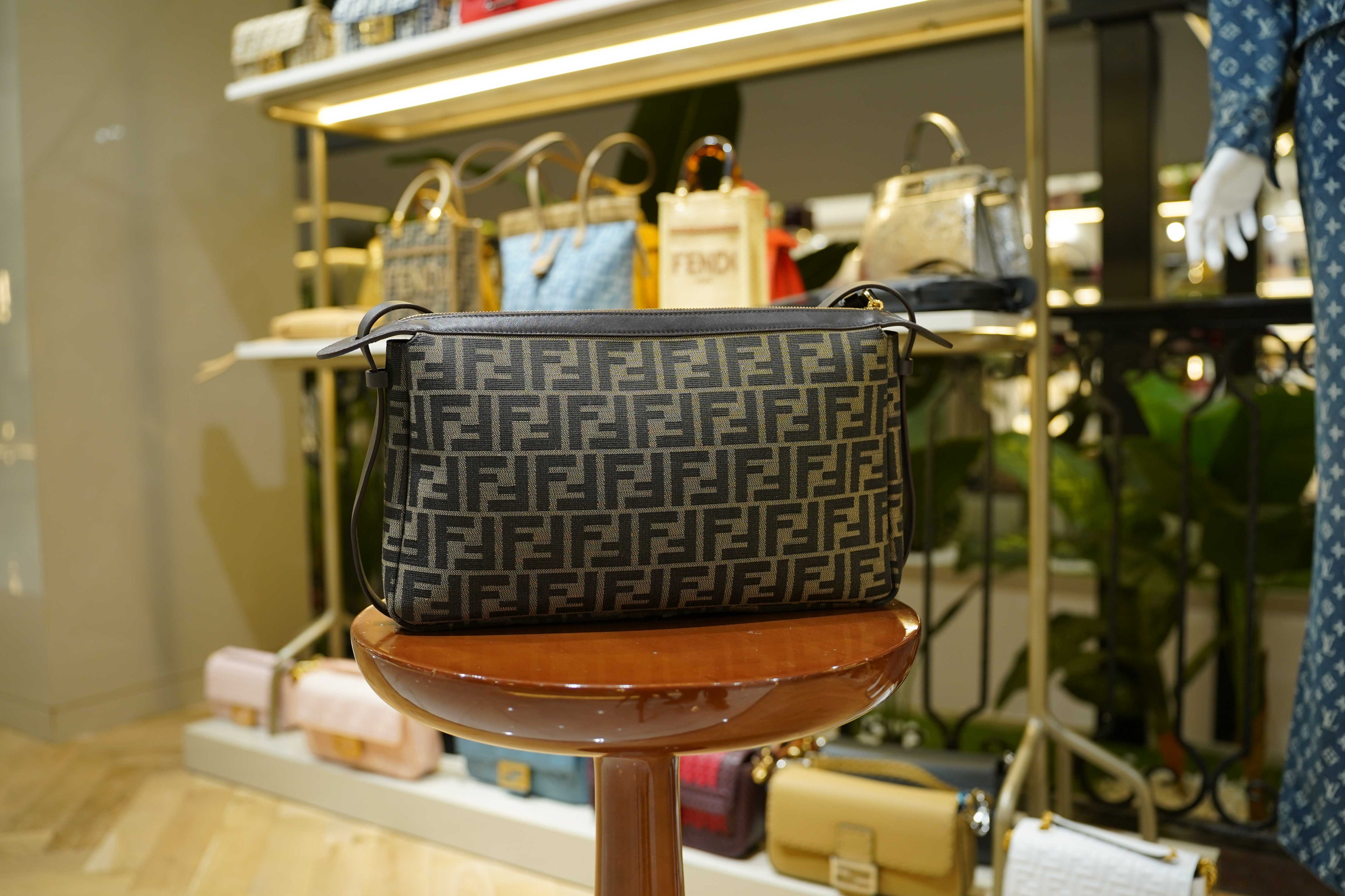 Fendi | Simply – Canvas – Brown/Beige – Gold Hardware