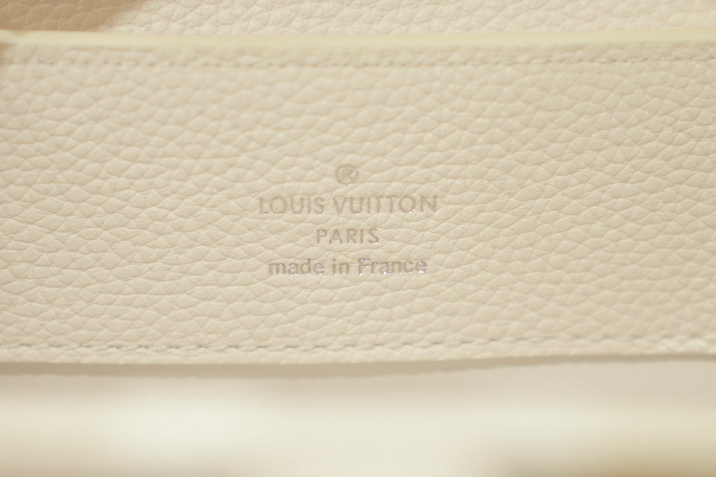 Louis Vuitton | Capucines – Leather – White – Silver Hardware