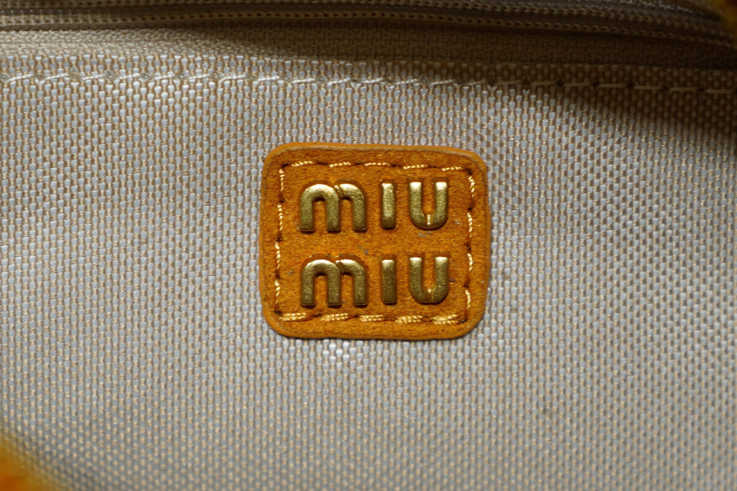 Miu Miu | Bag (Mini) – Suede – Mustard – Gold Hardware
