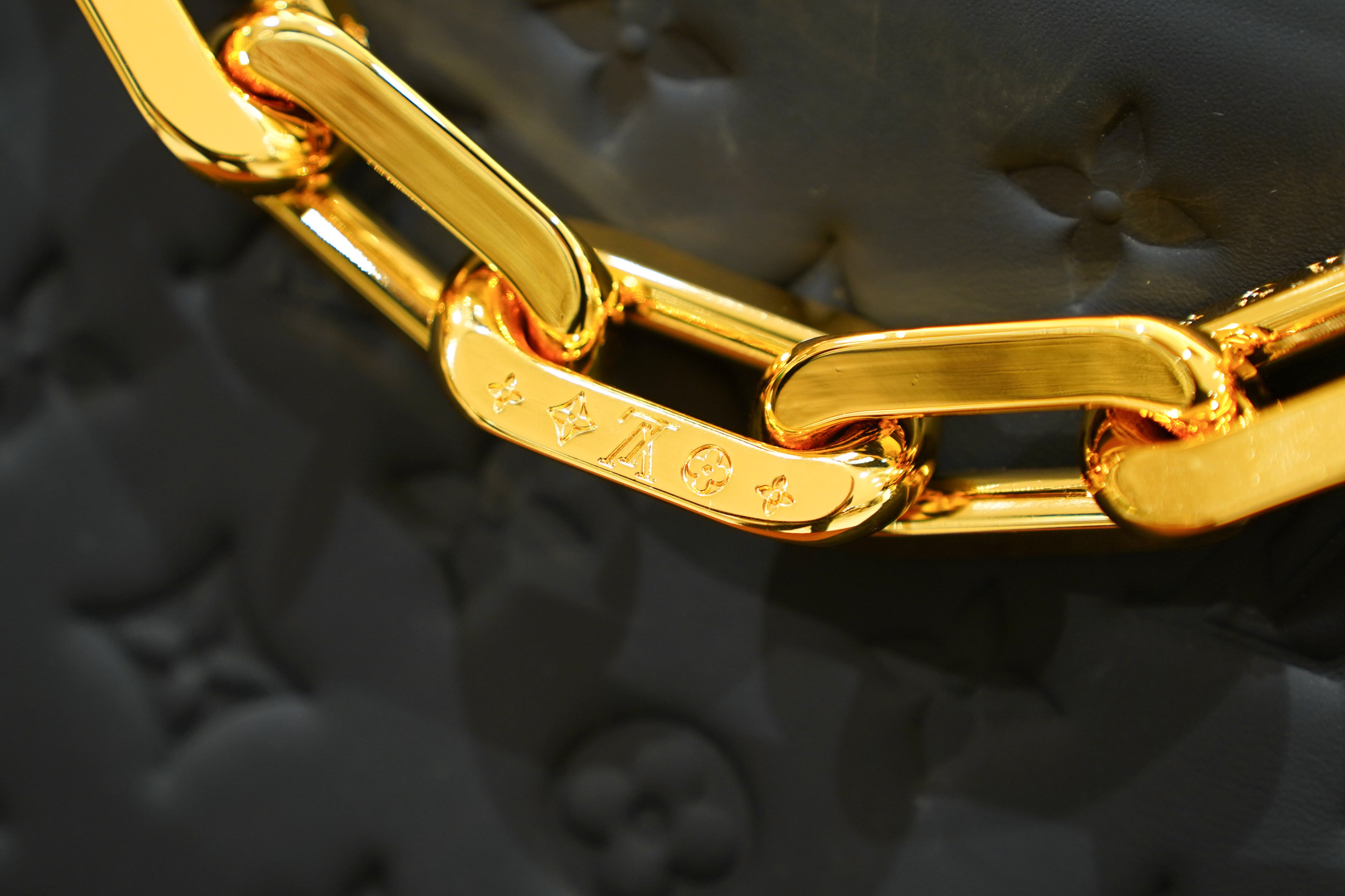 Louis Vuitton | Coussin Large – Leather – Noir – Gold Hardware