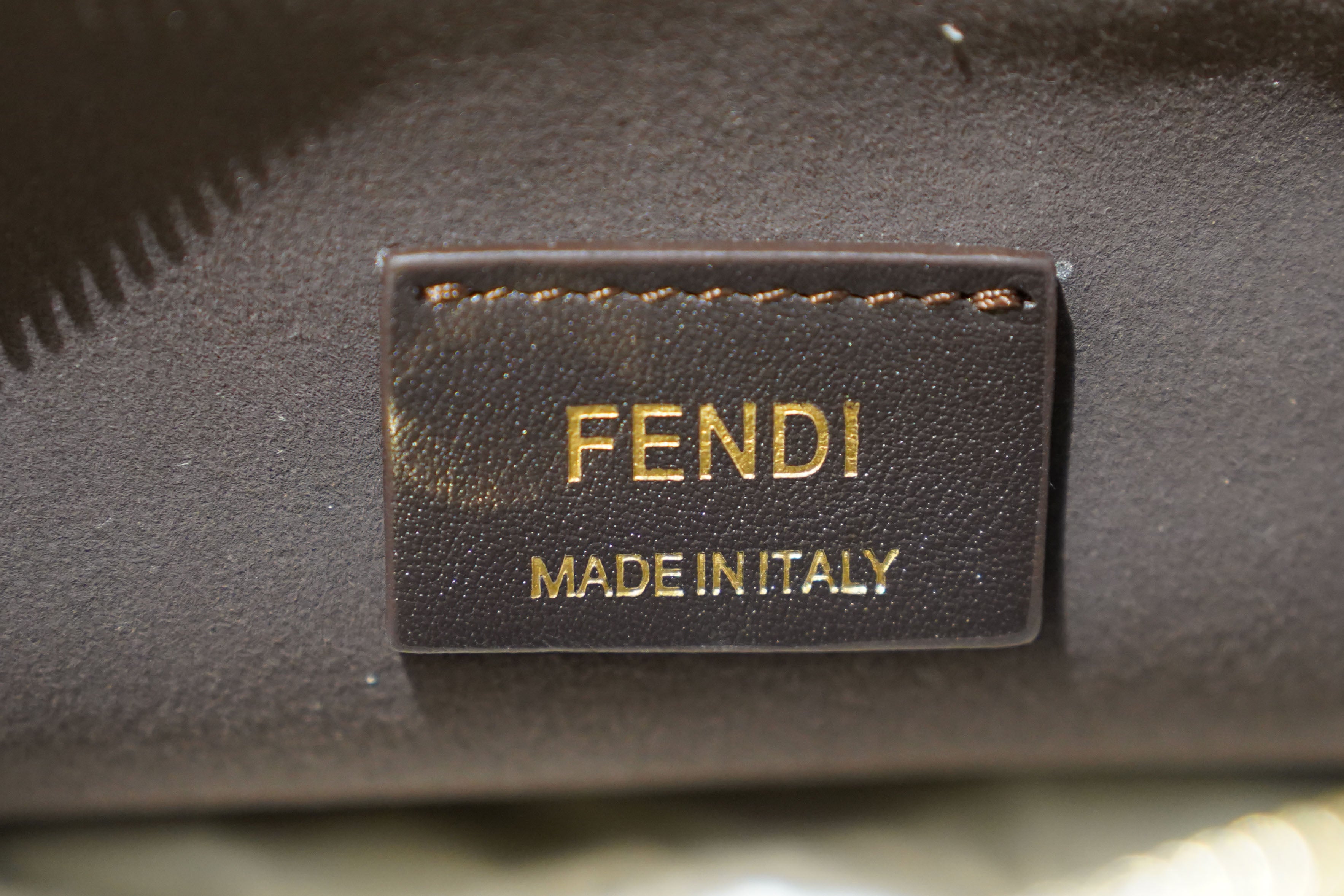 Fendi | By The Way Bag – Canvas – Black/Beige – Gold Hardware