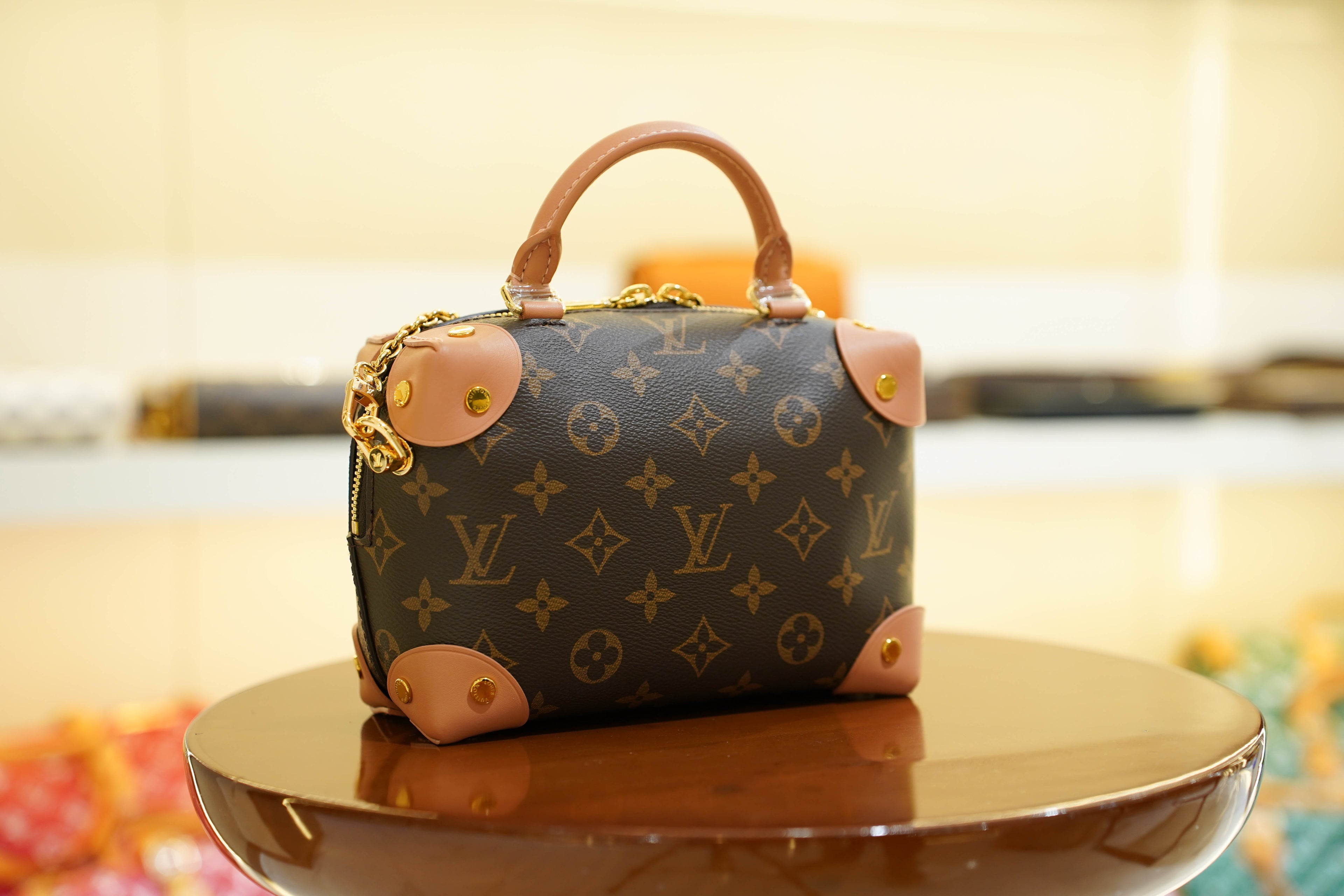 Louis Vuitton | Petite Malle – Canvas – Brown – Gold Hardware