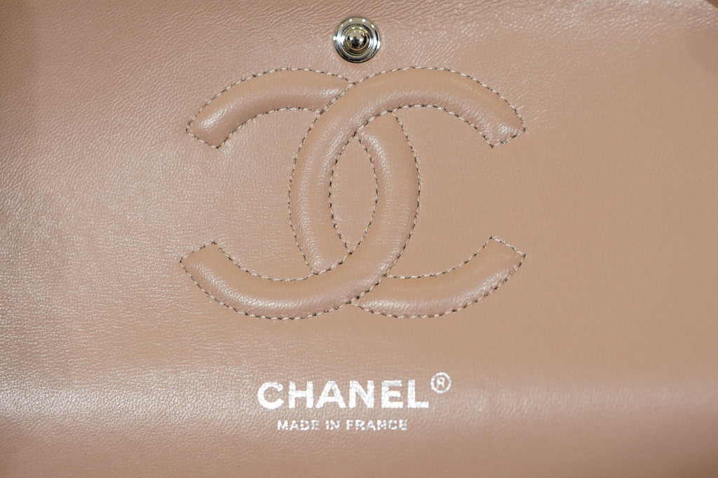 Chanel | Classic Flap Bag – Lambskin – Beige – Silver Hardware