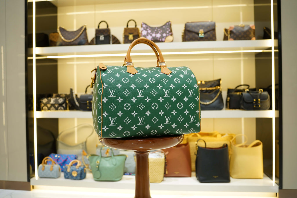Louis Vuitton | Speedy – Canvas – Green – Gold Hardware