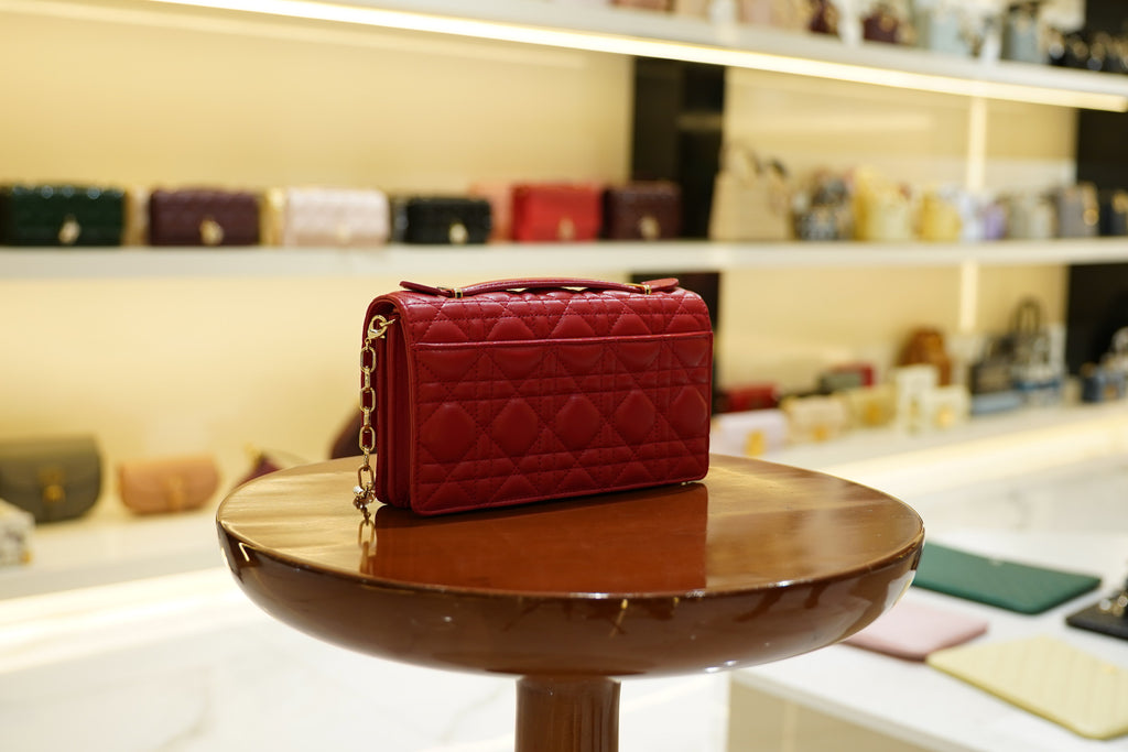 Dior | My Dior Mini Bag – Lambskin – Red – Gold Hardware