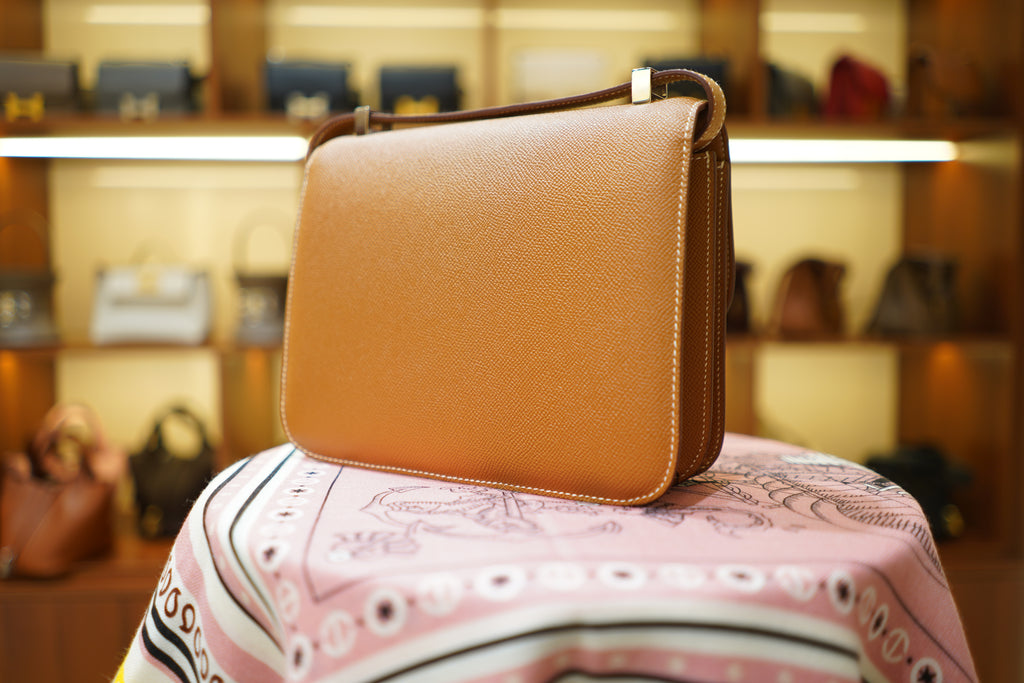 Hermes | Constance – Epsom – Orange – Silver Hardware