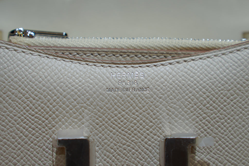 Hermes | Constance – Epsom – White – Silver Hardware