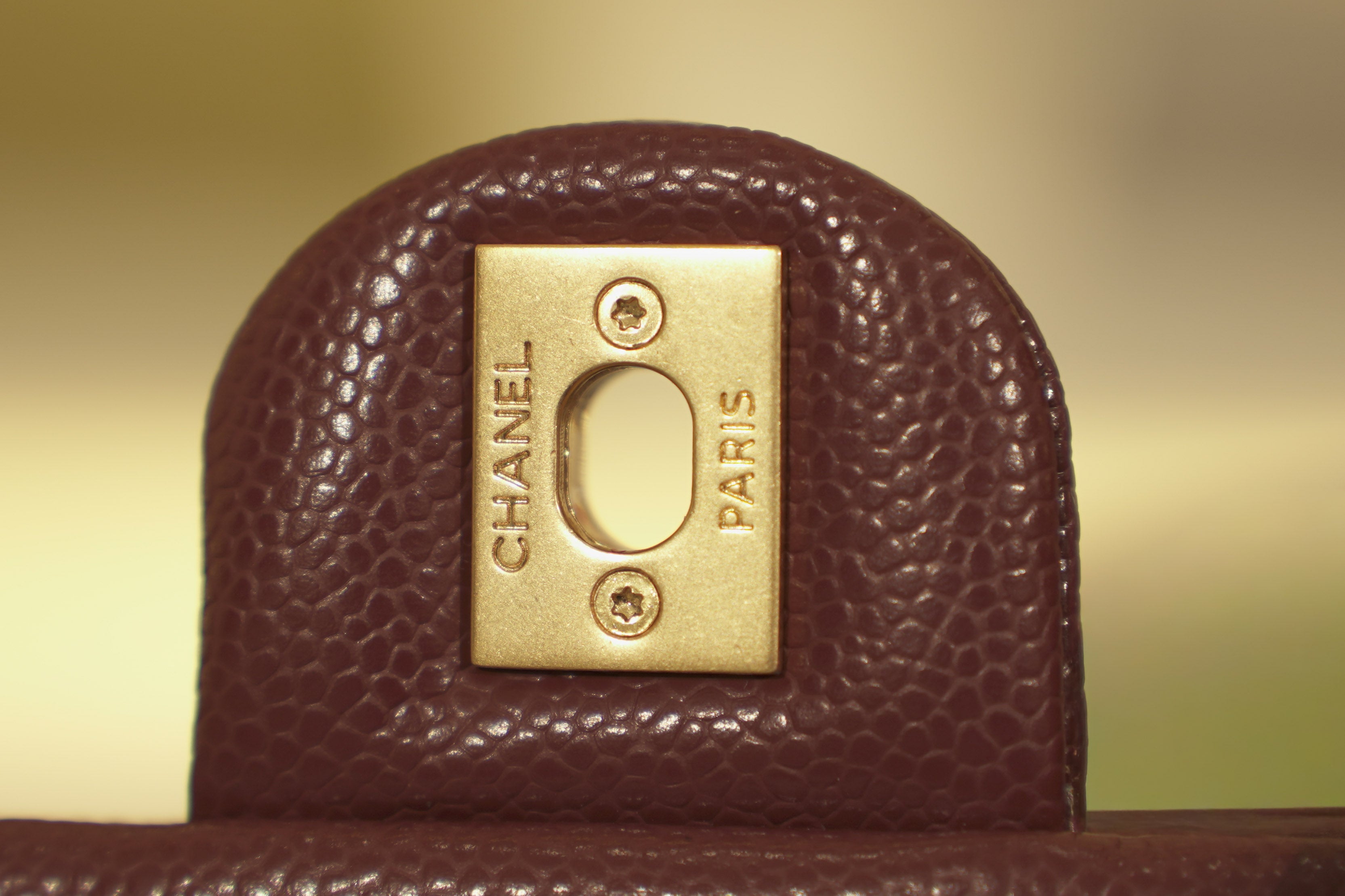 Chanel | Classic Flap Bag – Leather – Burgundy – Gold Hardware