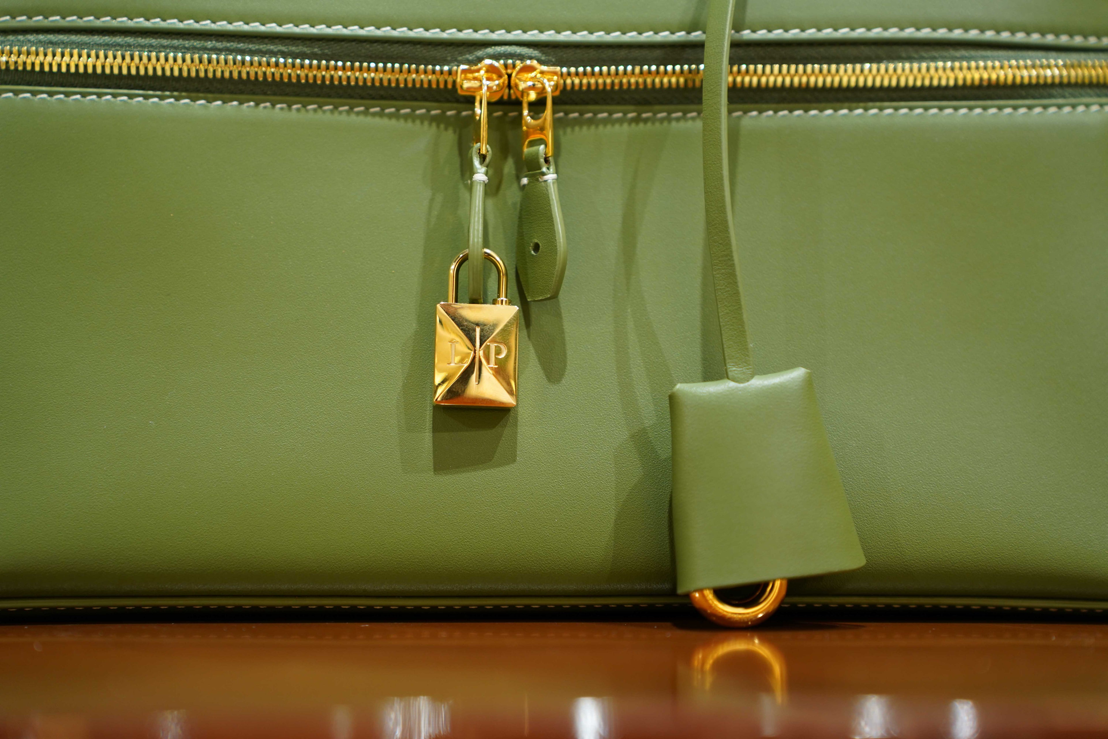Loro Piana | Extra Bag L27 – Leather – Green – Gold Hardware