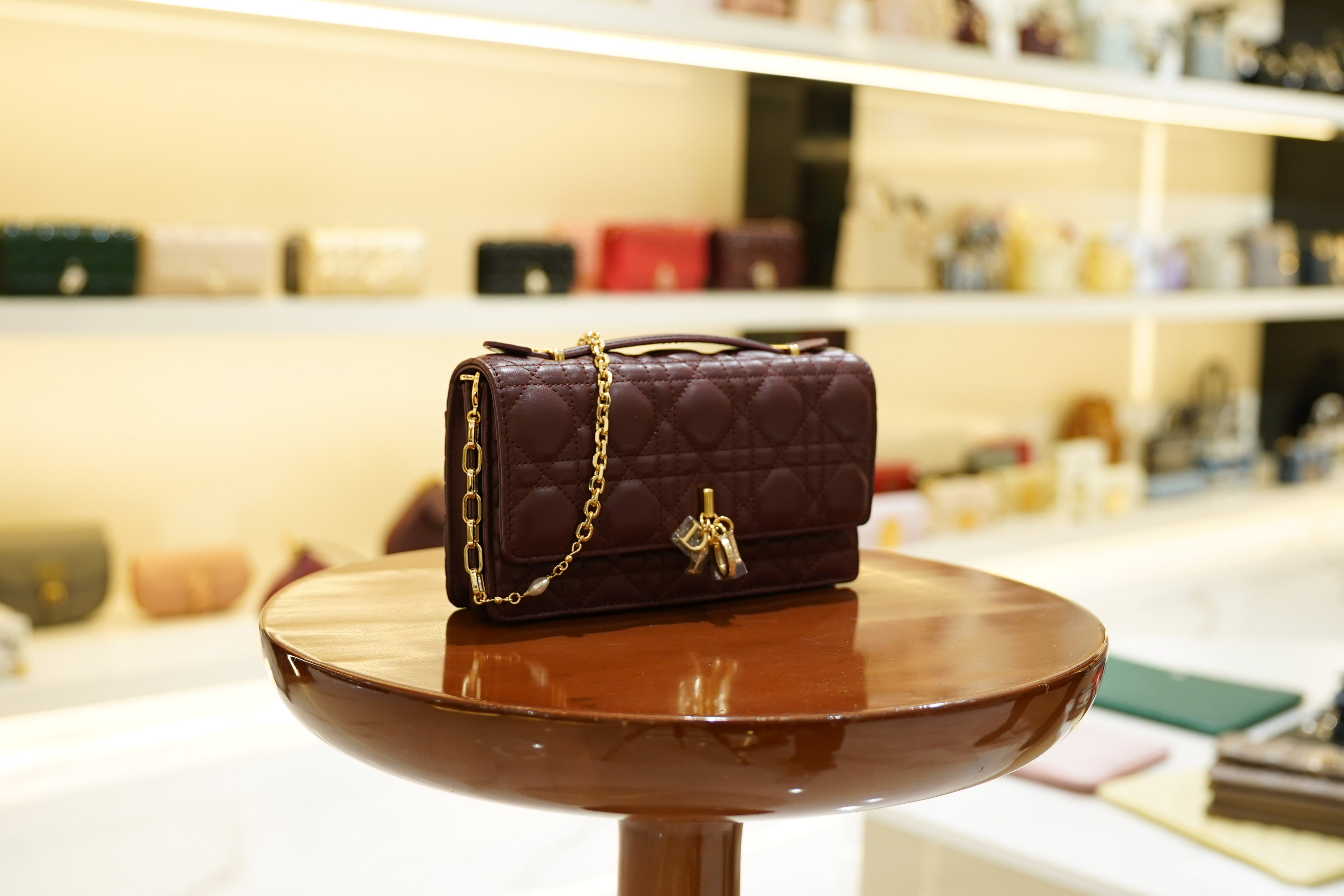 Dior | My Dior Mini Bag – Lambskin – Bordeaux – Gold Hardware