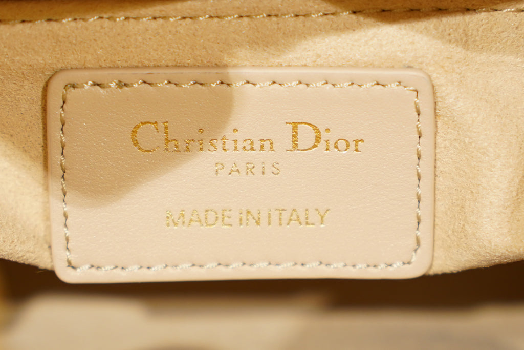 Dior | Lady Dior (Small) – Lambskin – Beige – Gold Hardware