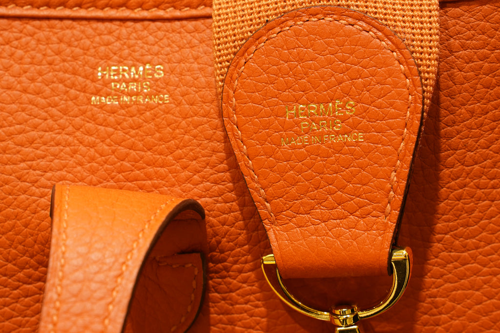 Hermes | Evelyne – Epsom – Orange – Gold Hardware