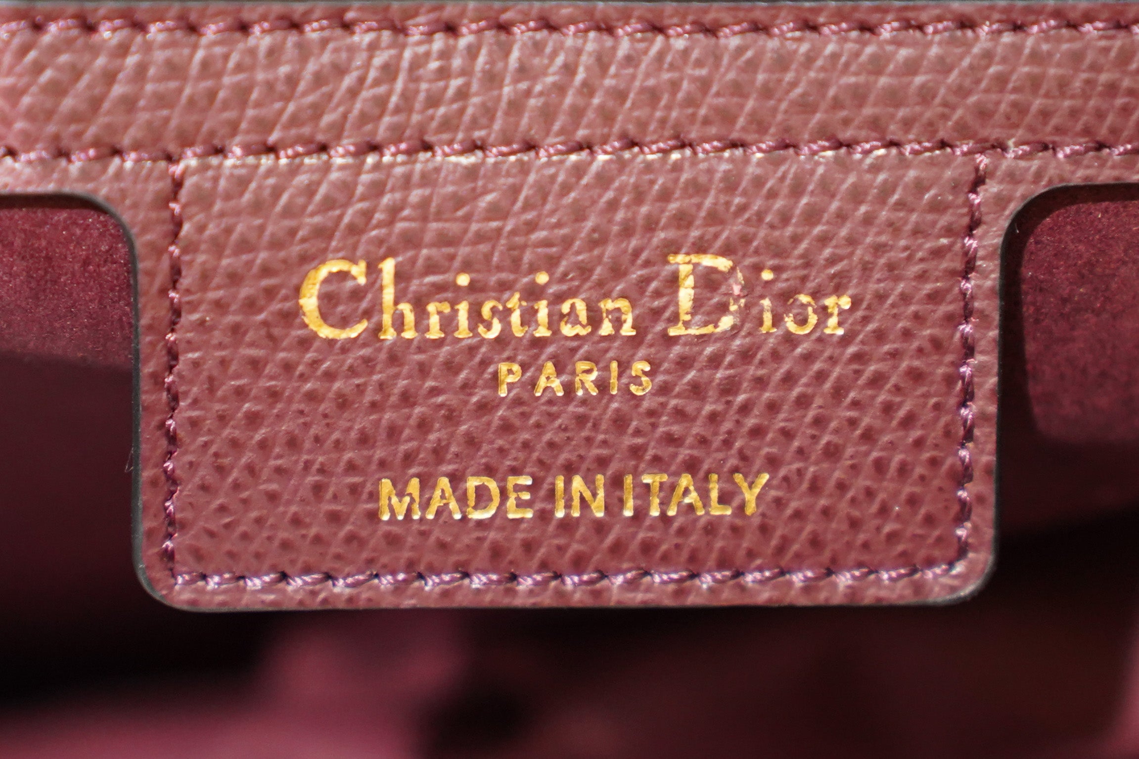Dior | Saddle Bag (Large) – Leather – Burgundy – Gold Hardware
