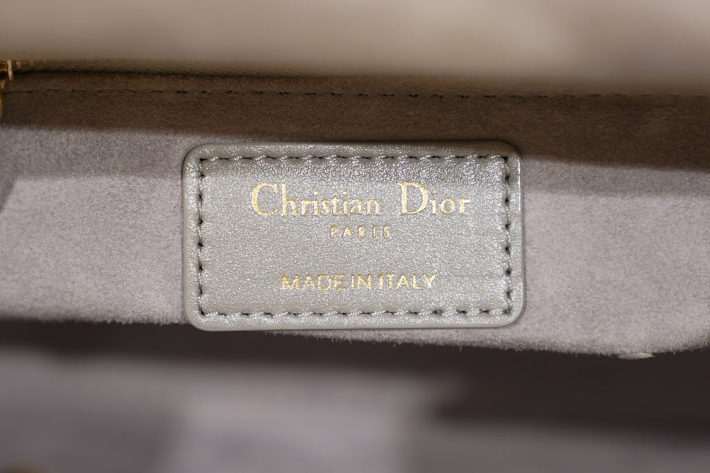 Dior | Lady Dior – Lambskin – Gray – Gold Hardware