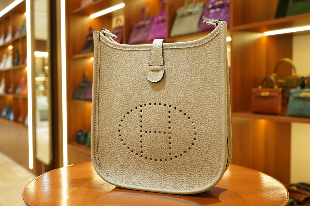 Hermes | Evelyne Small – Epsom – Beige – Silver Hardware