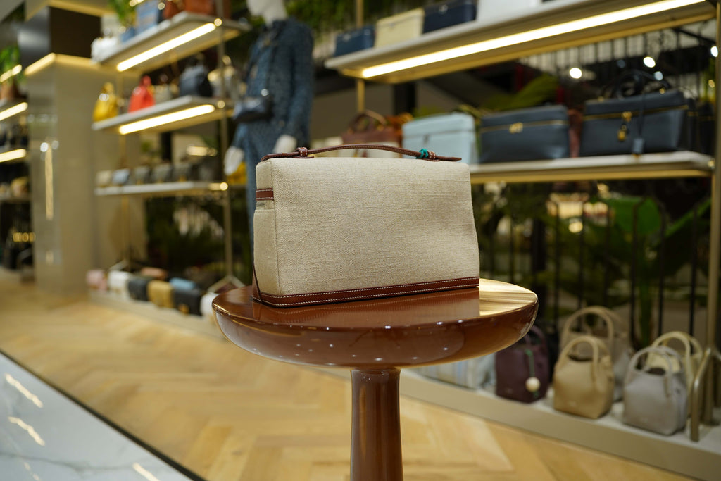 Loro Piana | Extra Bag L27 – Canvas – Beige – Gold Hardware