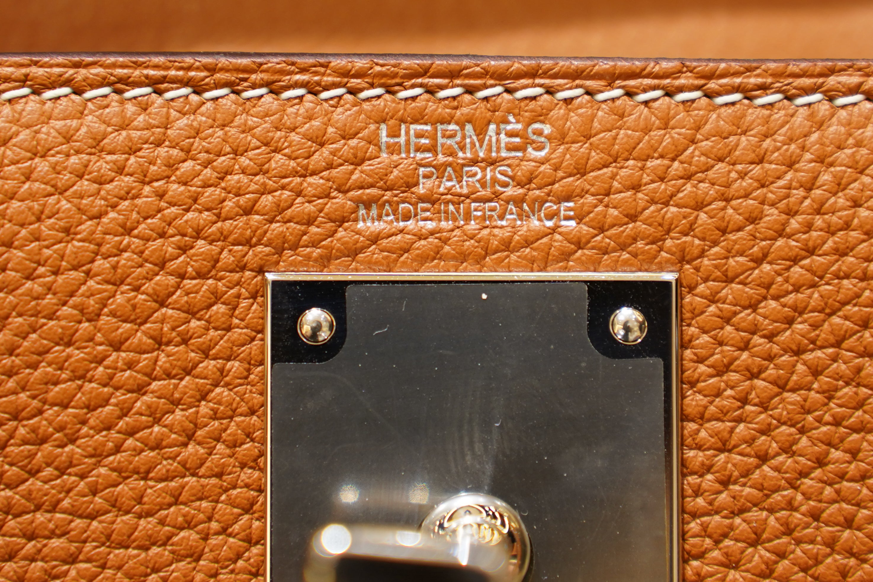 Hermes | Hac a Doc – Togo – Orange – Silver Hardware
