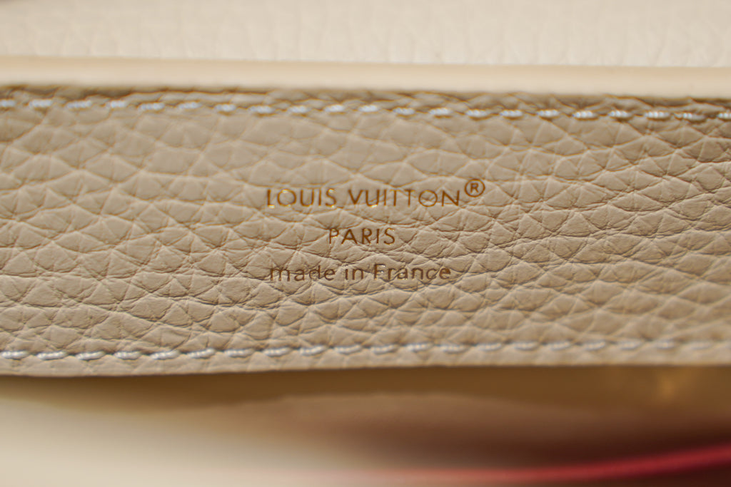 Louis Vuitton | Capucines Medium – Leather – Beige – Gold Hardware