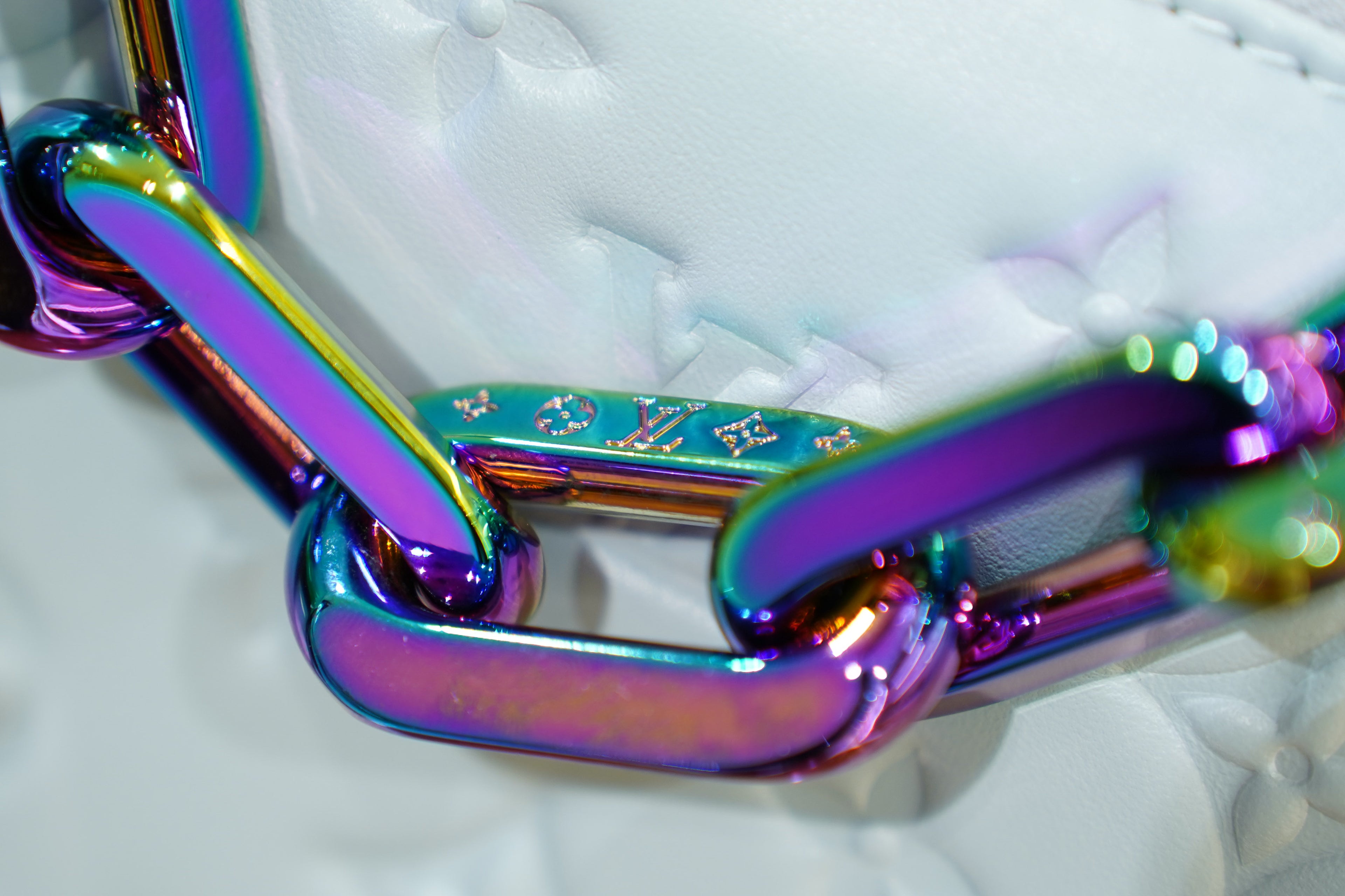 Louis Vuitton | Pouch – Leather – Light Blue – Silver Hardware