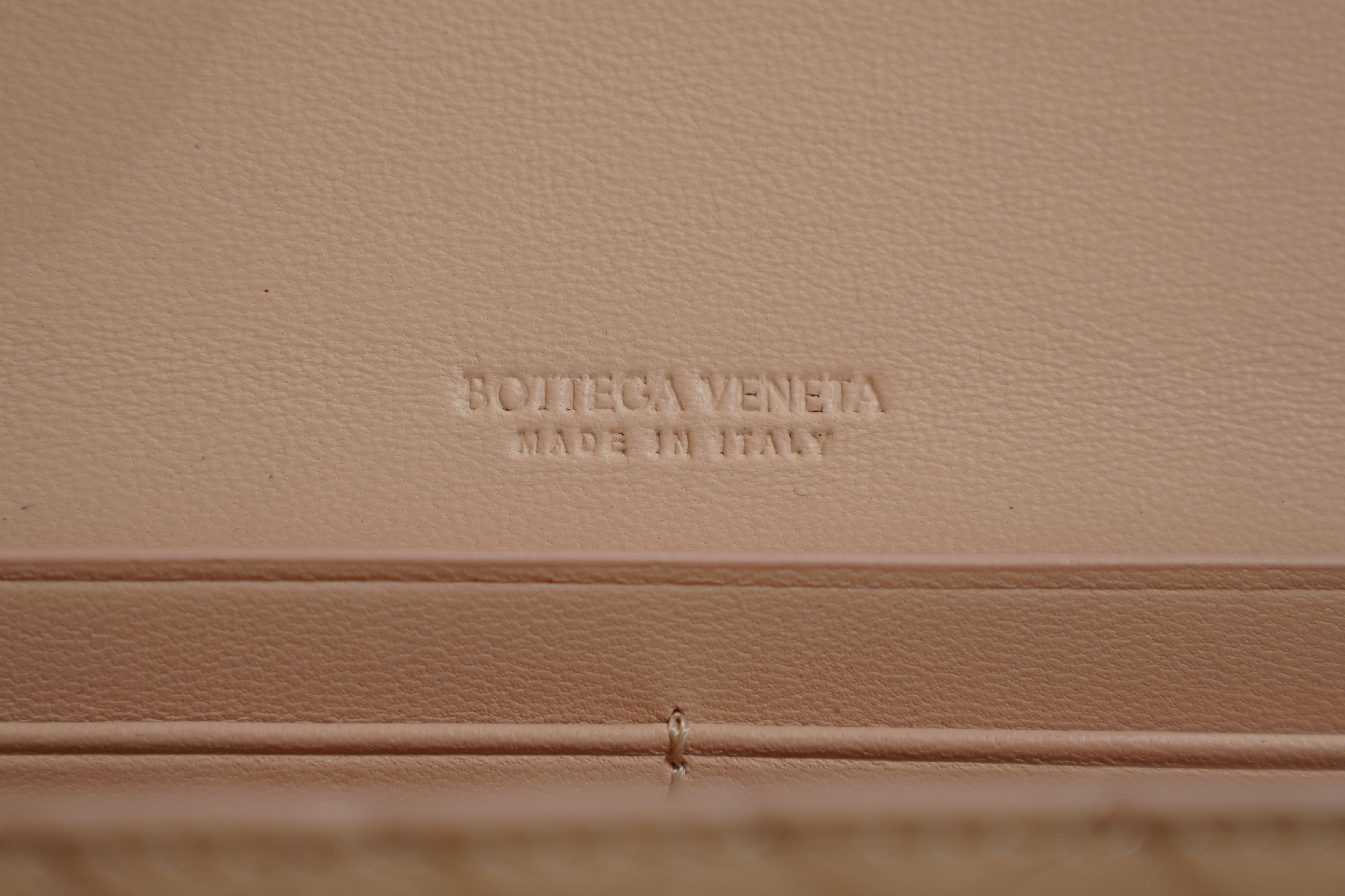 Bottega Veneta | Andiamo Clutch Long – Leather – Blush – Gold Hardware