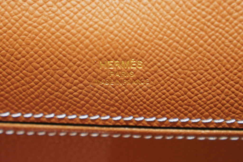 Hermes | Kelly Pochette – Epsom – Tan – Goldbeschläge