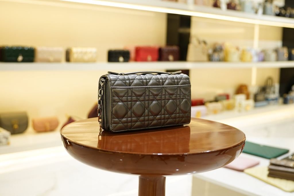 Dior | My Dior Mini Bag – Lambskin – Black – Silver Hardware