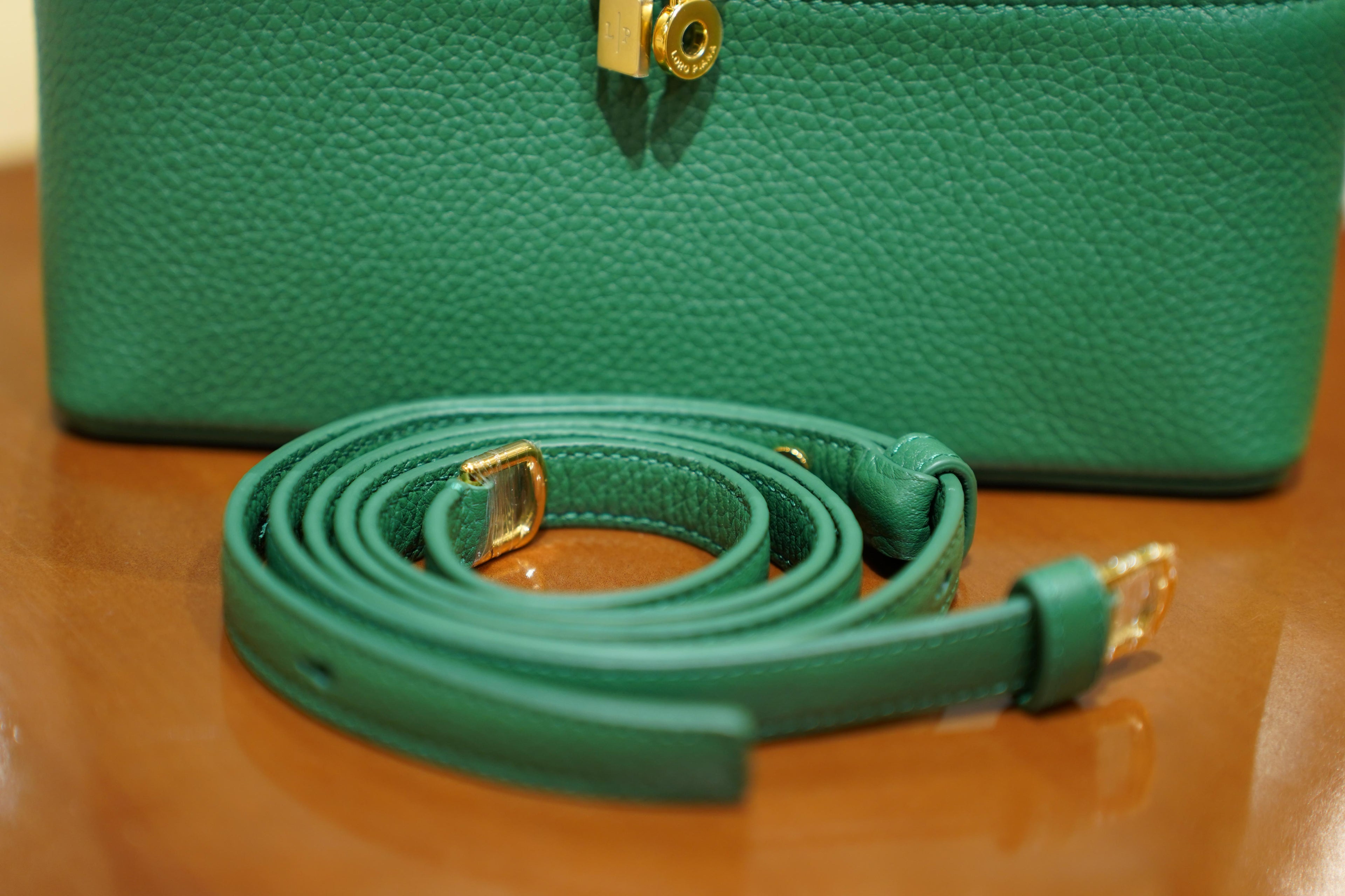 Loro Piana | Extra-Pocket-L19 – Leather – Green – Gold Hardware