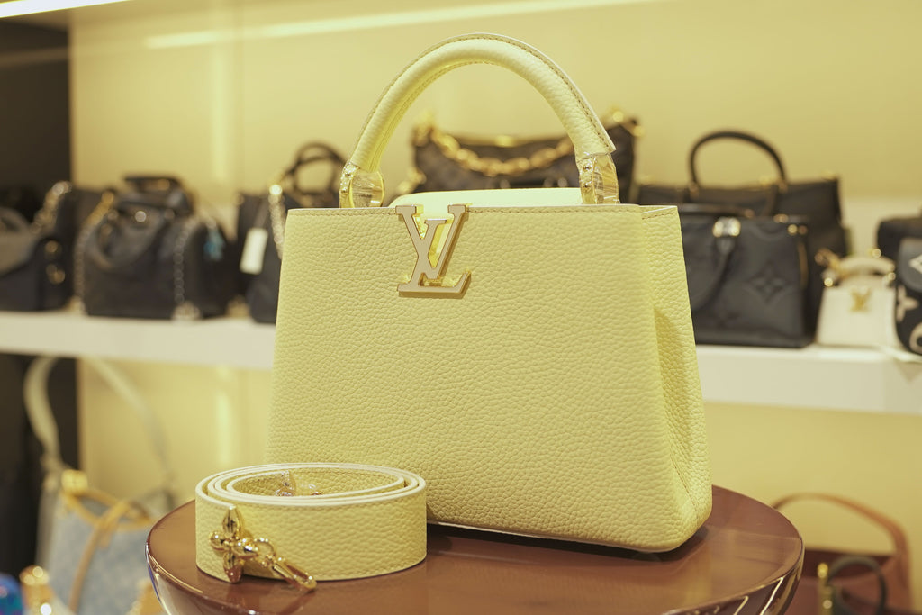 Louis Vuitton | Capucines – Leather – Yellow – Gold Hardware
