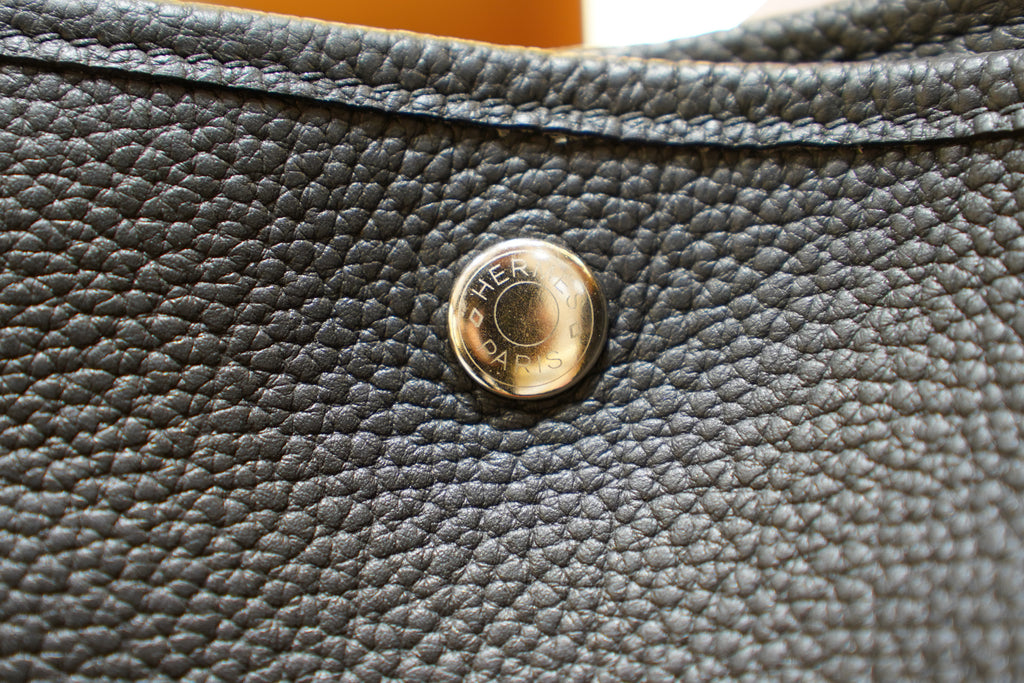 Hermes | Garden Party – Togo – Black – Gold Hardware