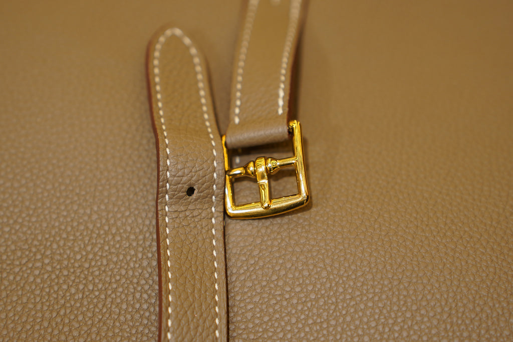 Hermes | Halzan 25 – Epsom – Taupe – Gold Hardware