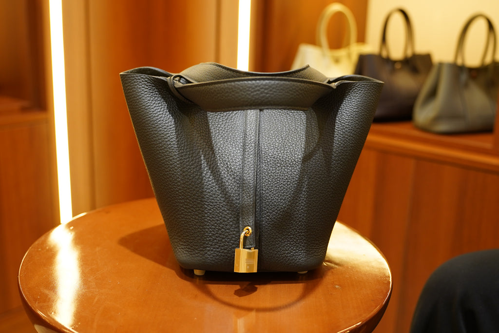 Hermes | Picotin Lock – Togo – Black – Gold Hardware