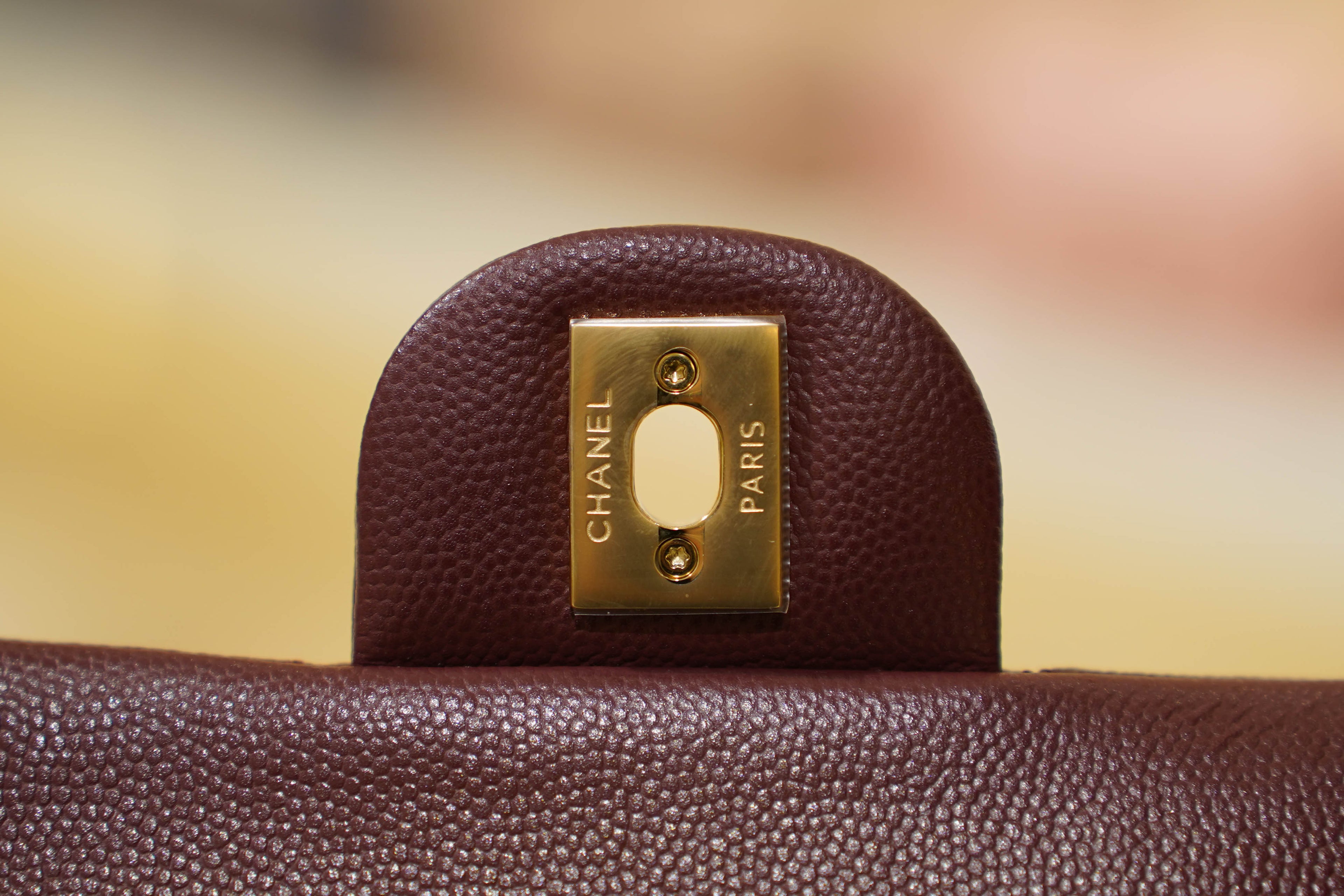 Chanel | Classic Flap Bag – Medium – Lambskin – Burgundy – Gold Hardware