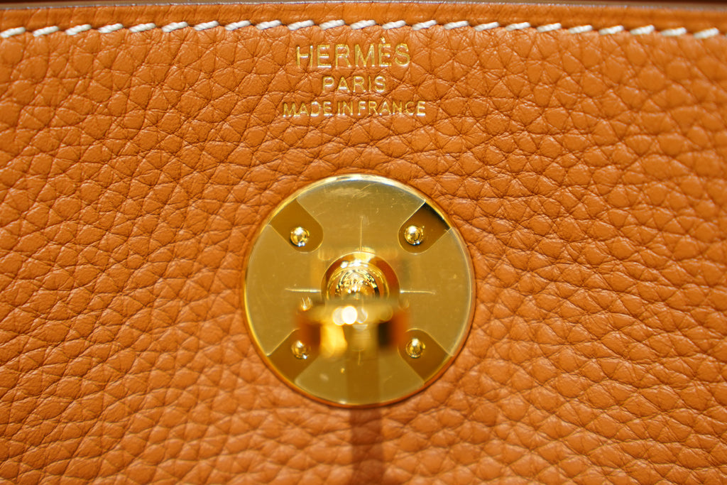 Hermes | Lindy Large – Togo – Orange – Gold Hardware