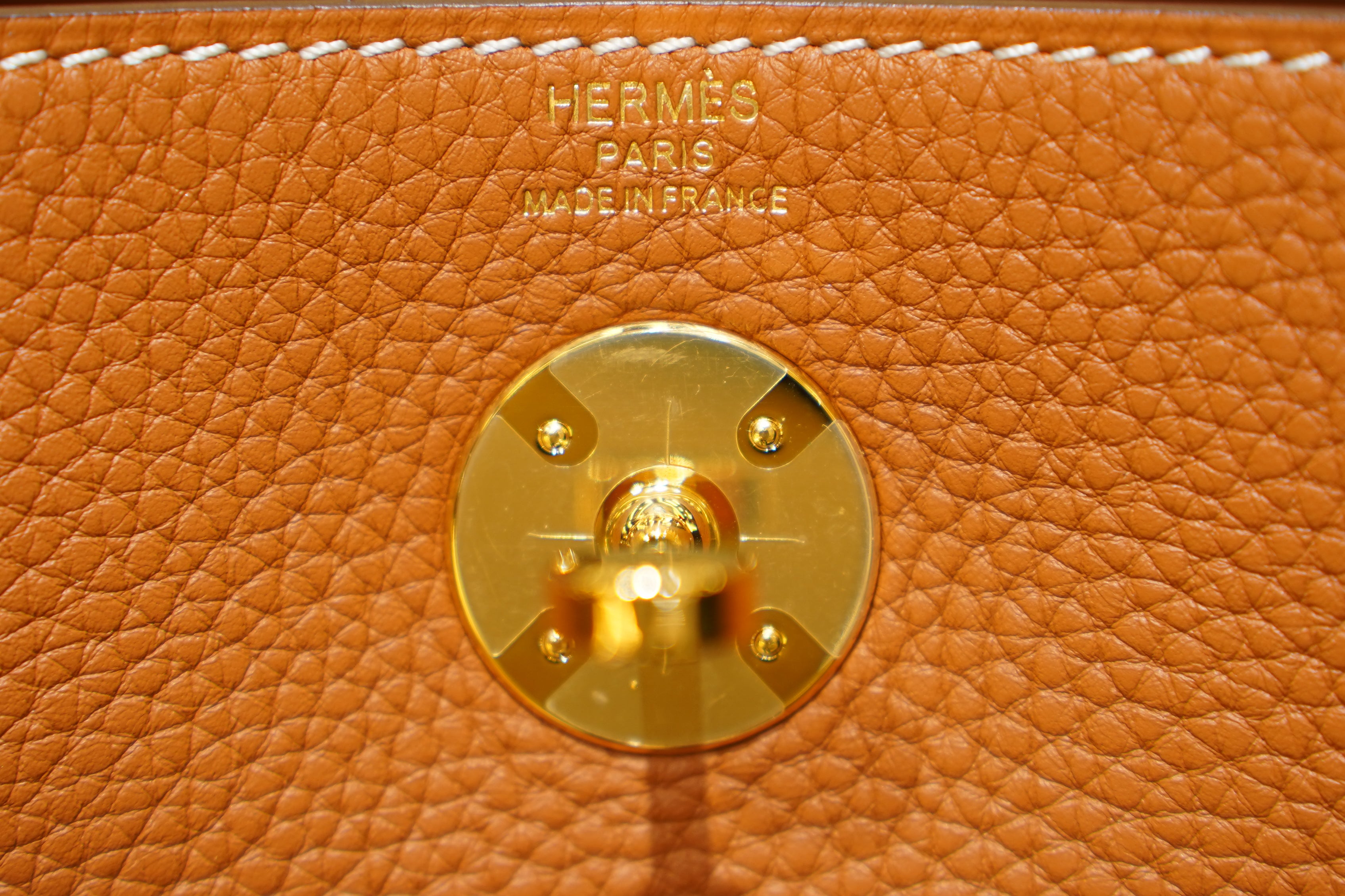 Hermes | Lindy Large – Togo – Orange – Gold Hardware