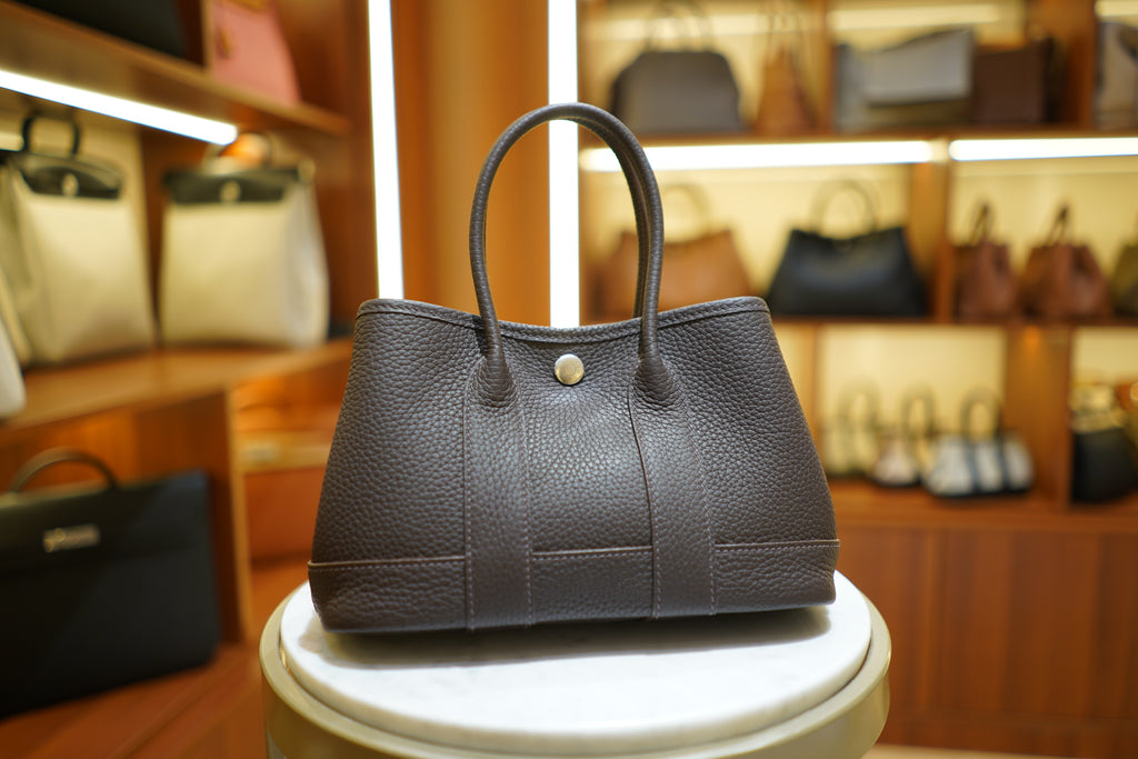 Hermes | Garden Party Mini – Togo – Brown – Silver Hardware