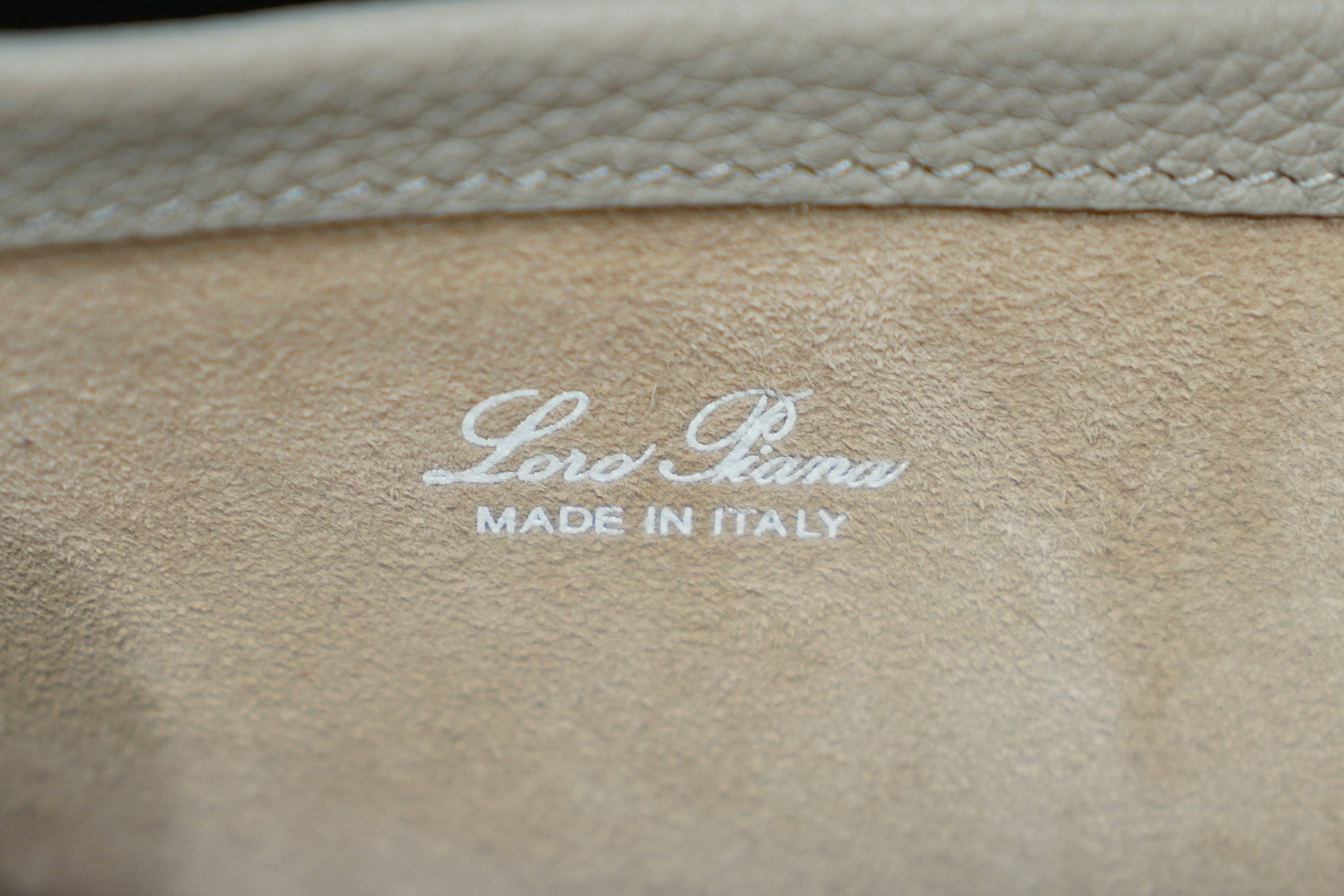 Loro Piana | Bale Bag (Small) – Leather – Beige – Silver Hardware