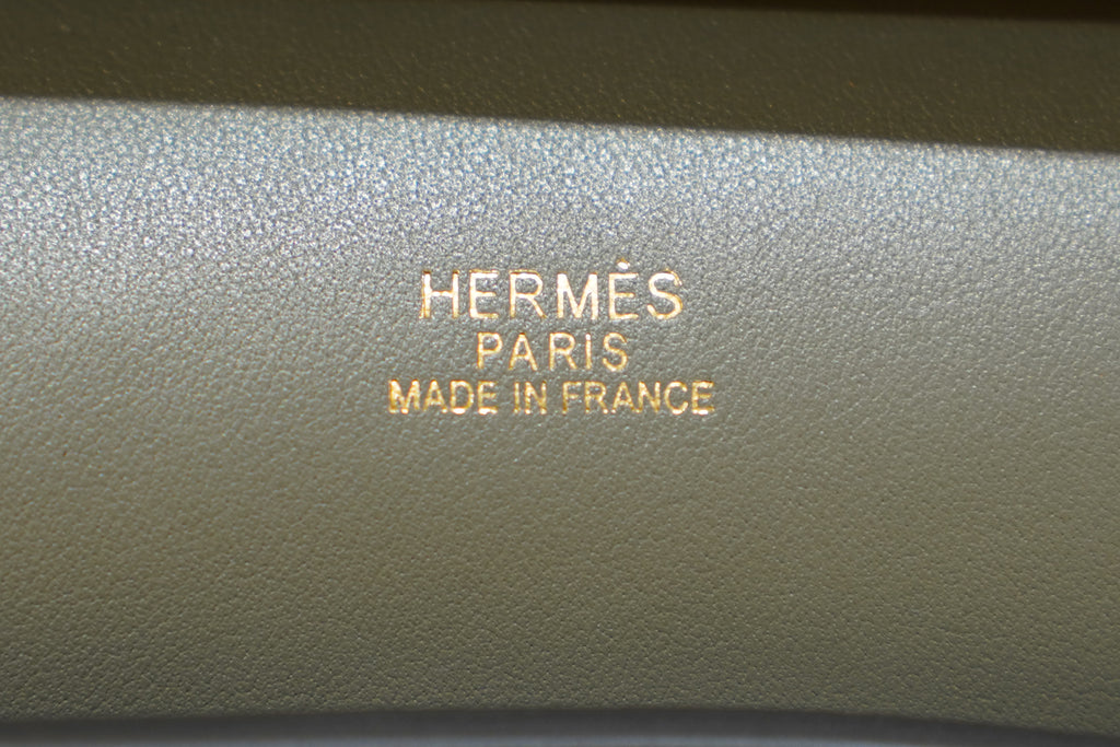 Hermes | Jypsiere – Leather – Grey – Gold Hardware