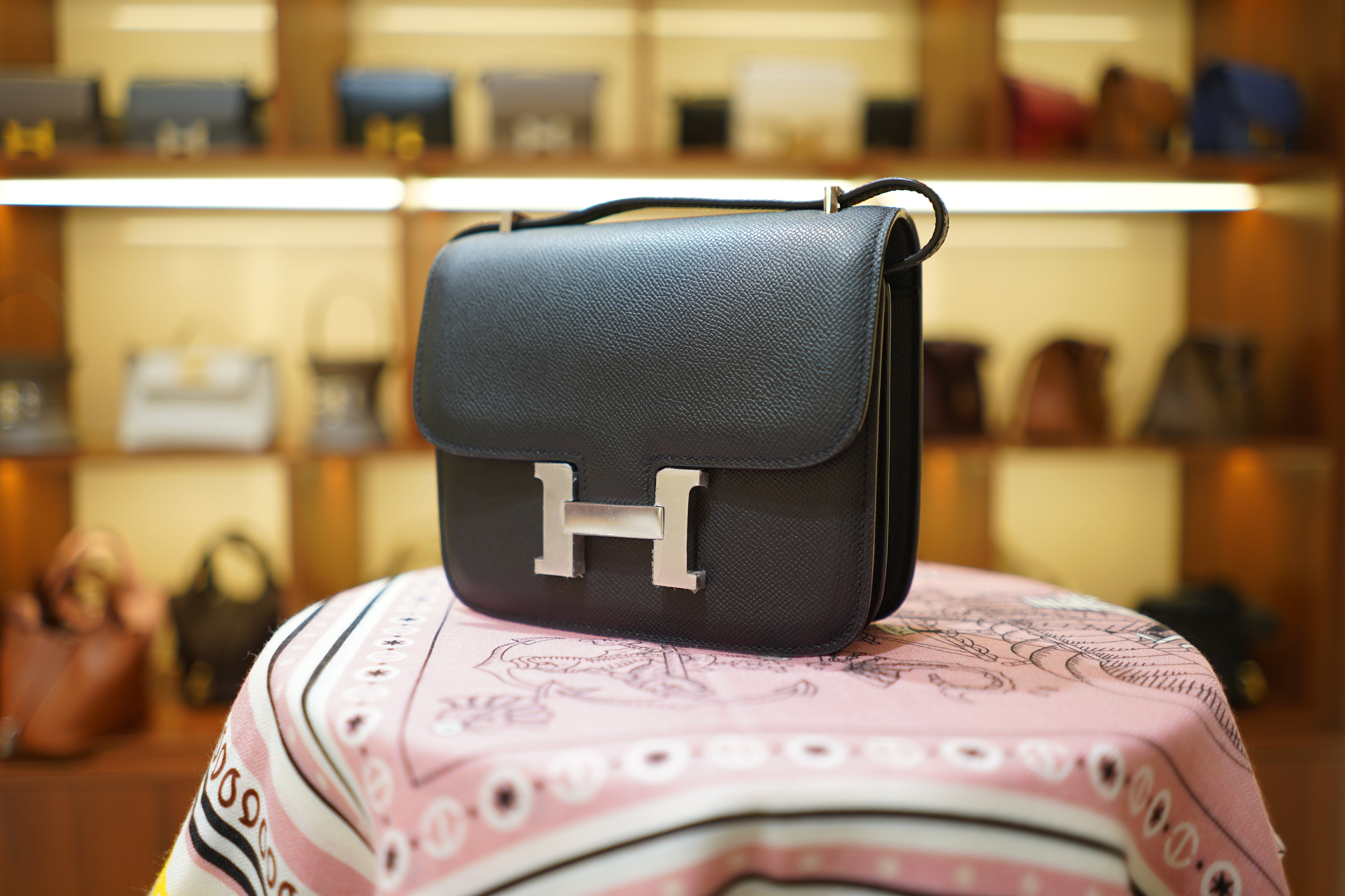 Hermes | Constance – Epsom – Black – Silver Hardware
