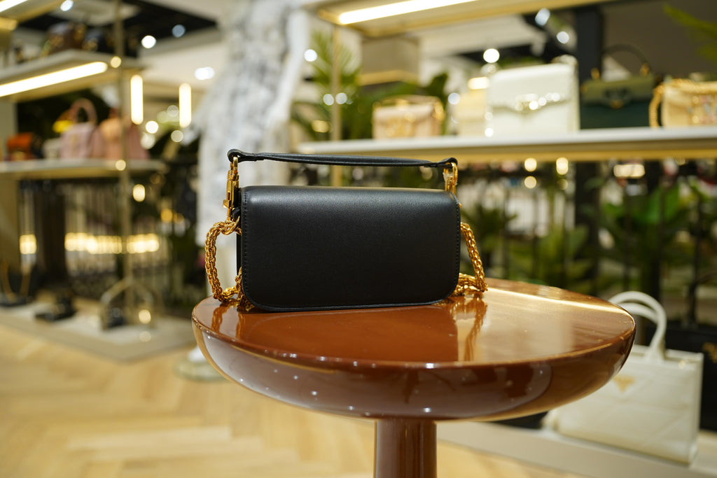 Valentino | Loco – Leather – Black – Gold Hardware