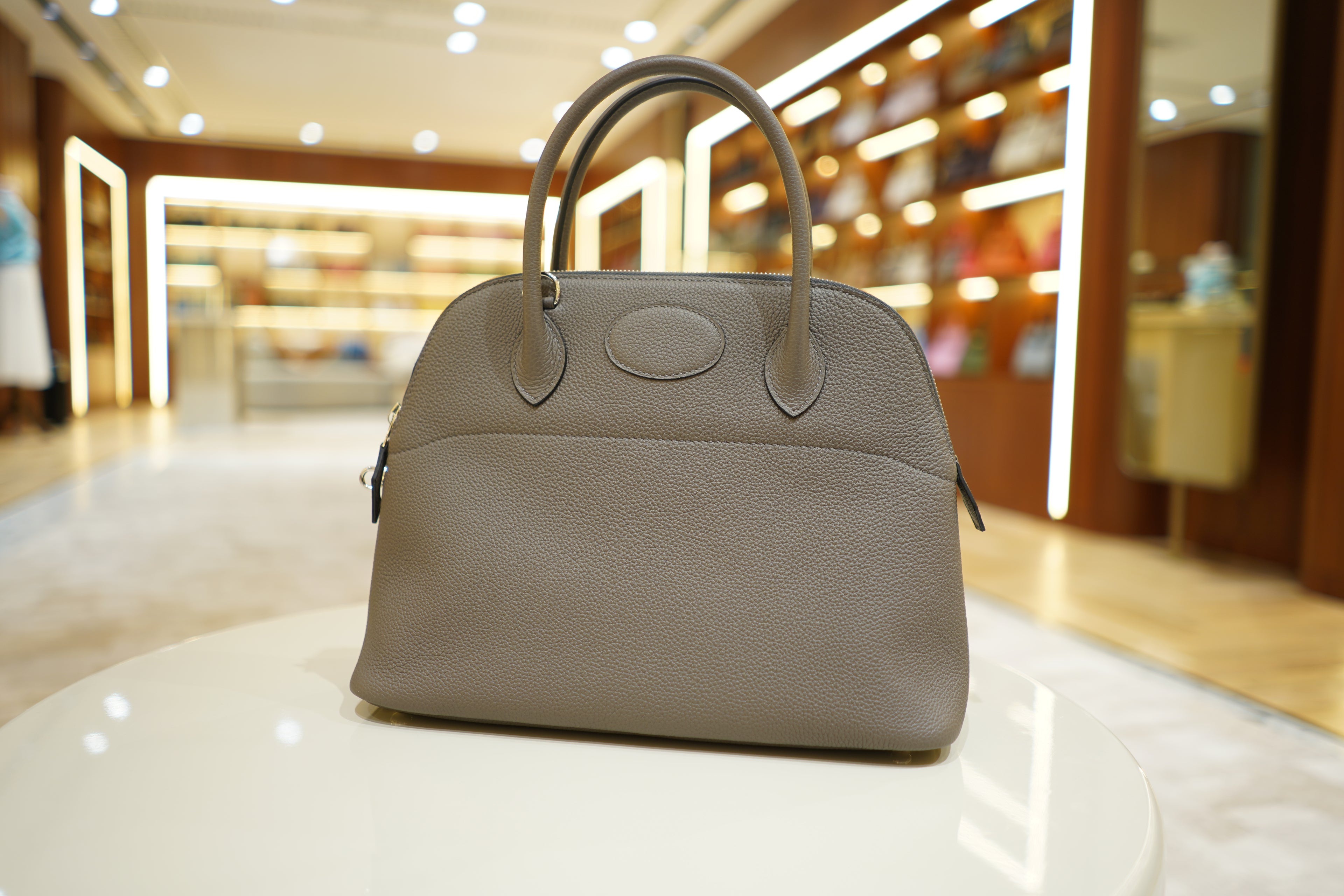 Hermes | Bolide 31 – Togo Leather – Grey – Gold Hardware