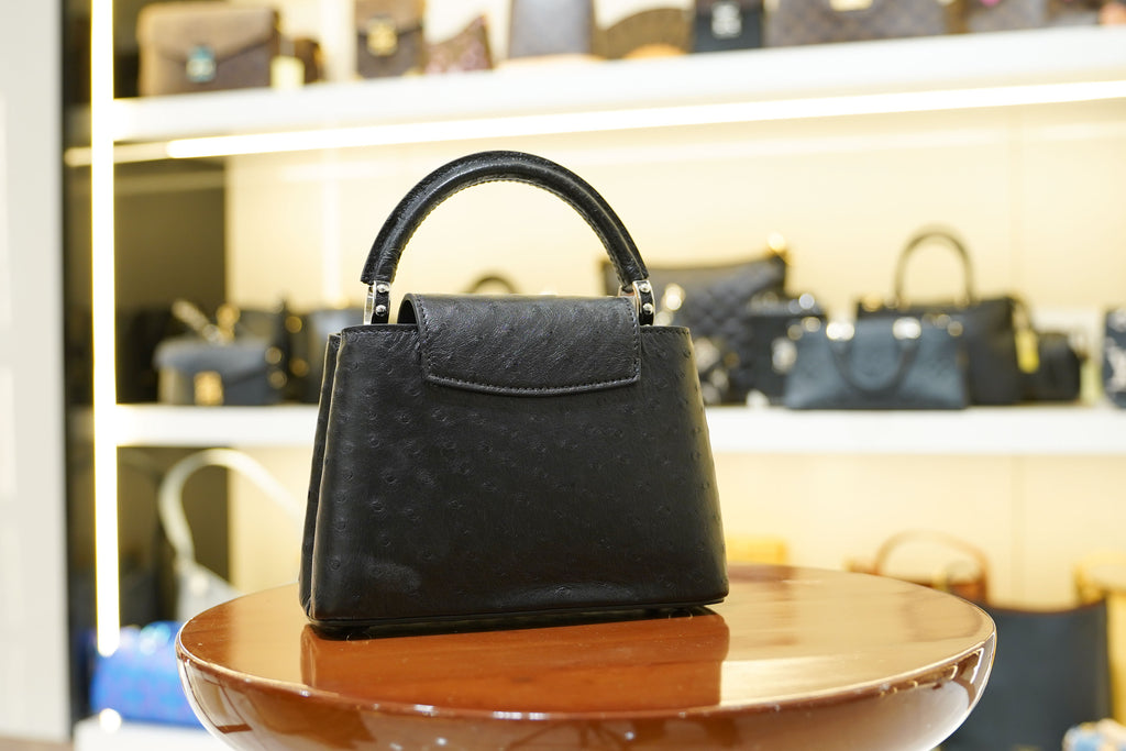 Louis Vuitton | Capucines Medium – Leather – Black – Silver Hardware