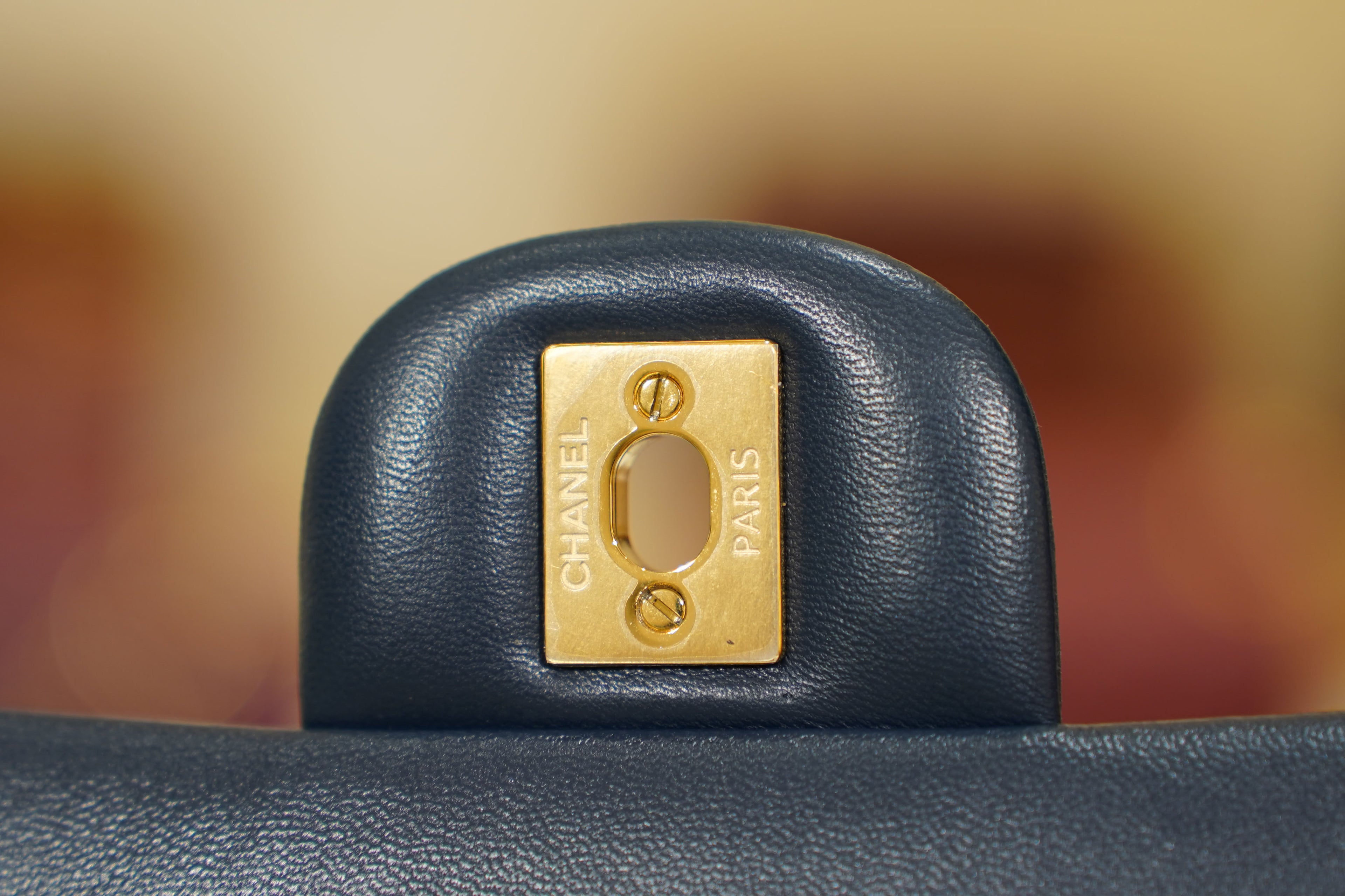 Chanel | Square Mini Flap Bag – Lambskin – Navy – Gold Hardware