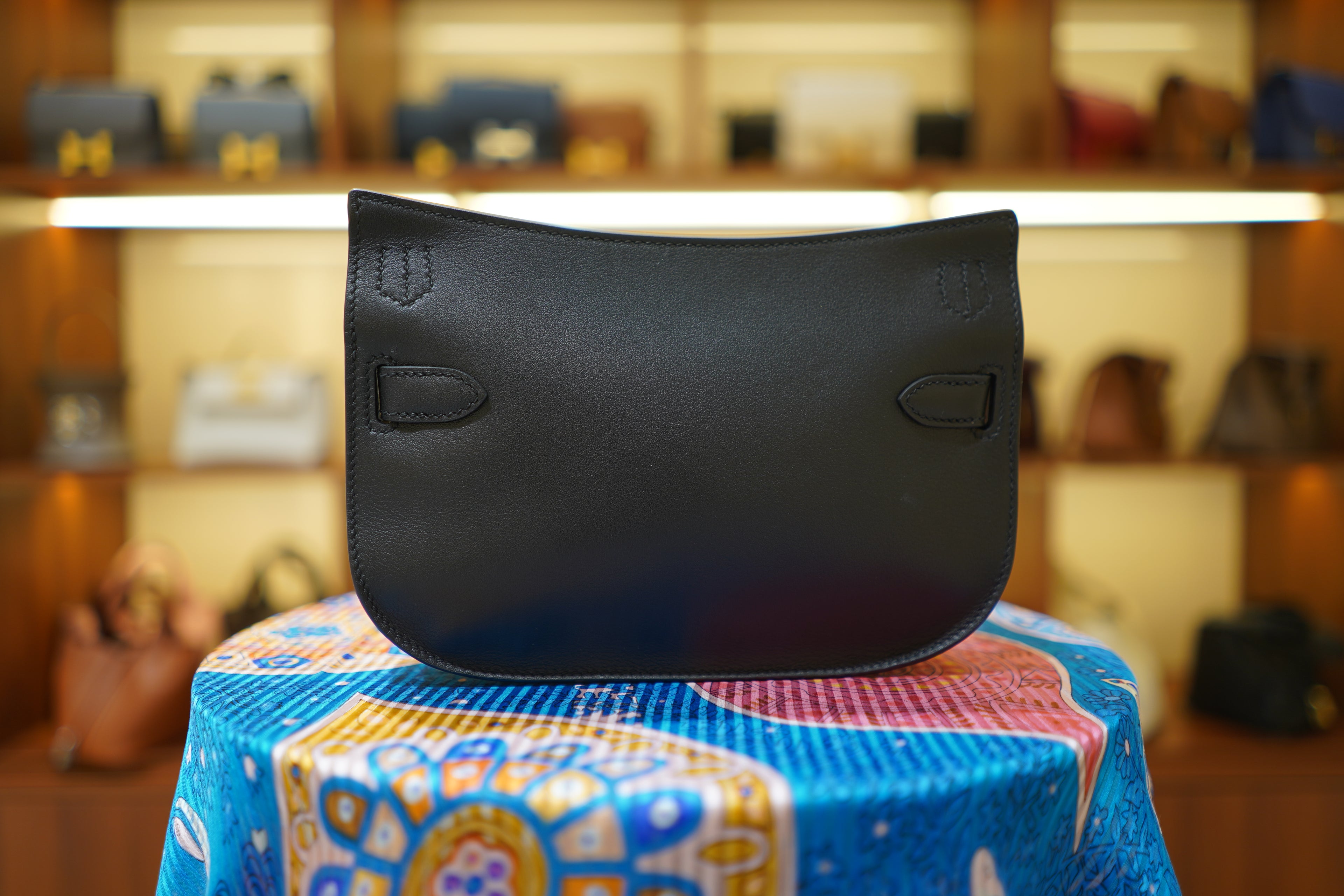 Hermes | Jypsiere – Leather – Black – Gold Hardware