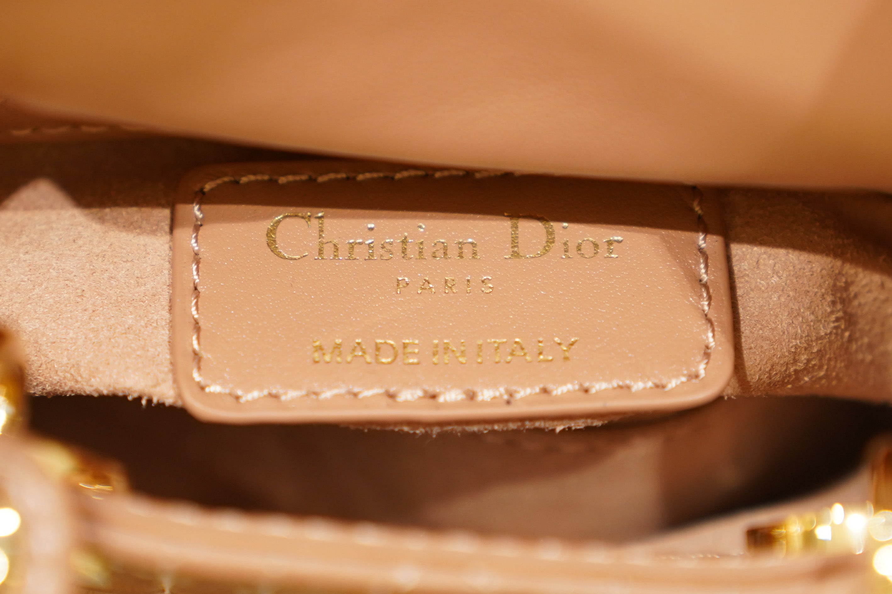 Dior | Lady Dior (Mini) – Lambskin – Brown – Gold Hardware