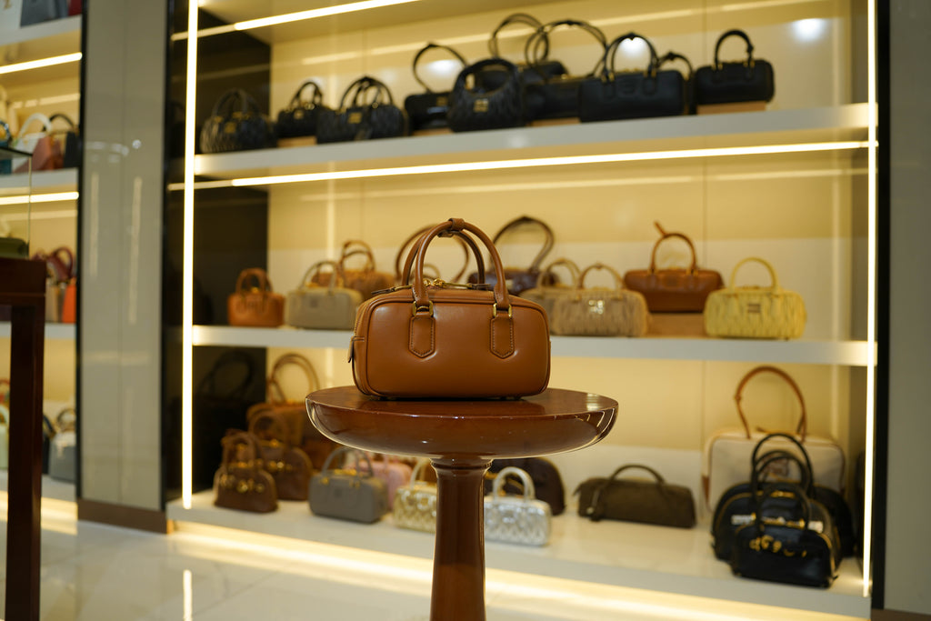 Miu Miu | Arcadie (Medium) – Leather – Brown – Gold Hardware