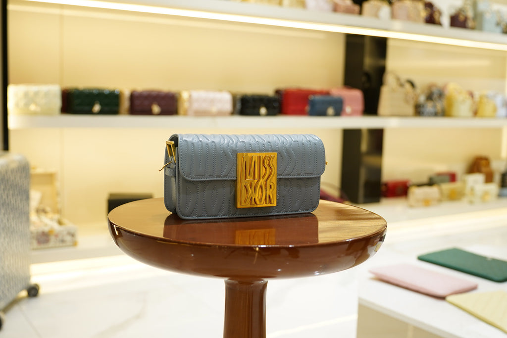 Dior | Miss Dior – Lambskin – Gray – Gold Hardware