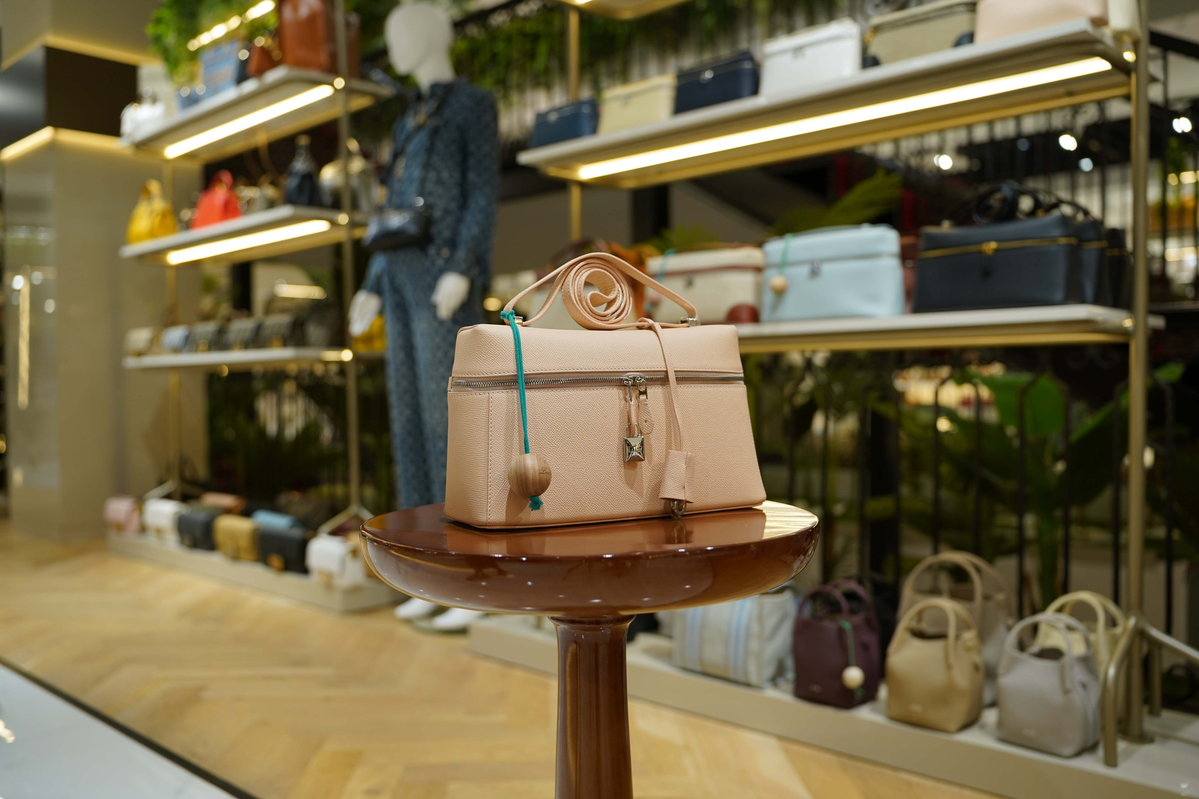 Loro Piana | Extra Bag L27 – Leather – Pink – Silver Hardware