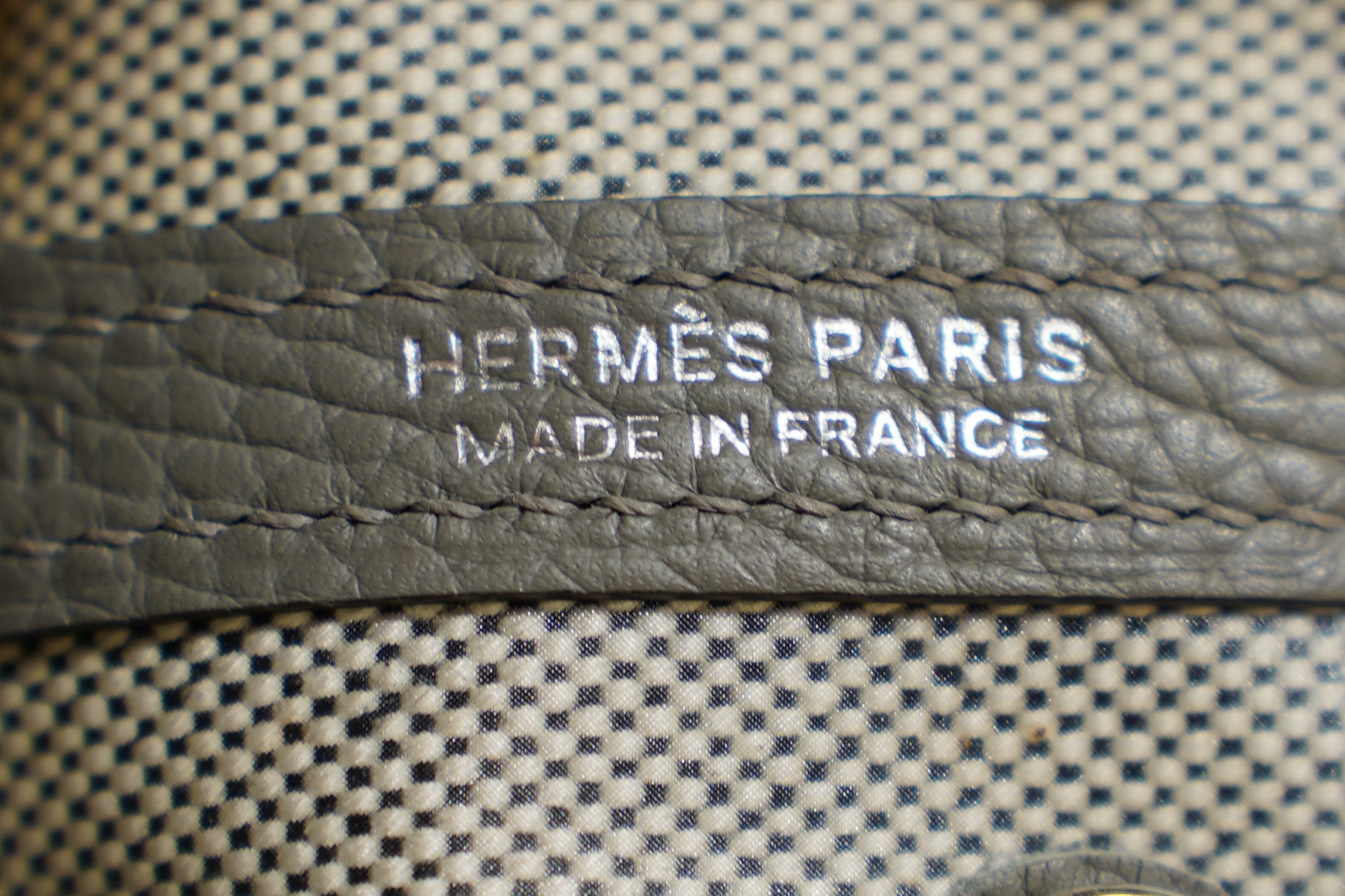 Hermes | Garden Party Mini – Canvas – Grey – Gold Hardware