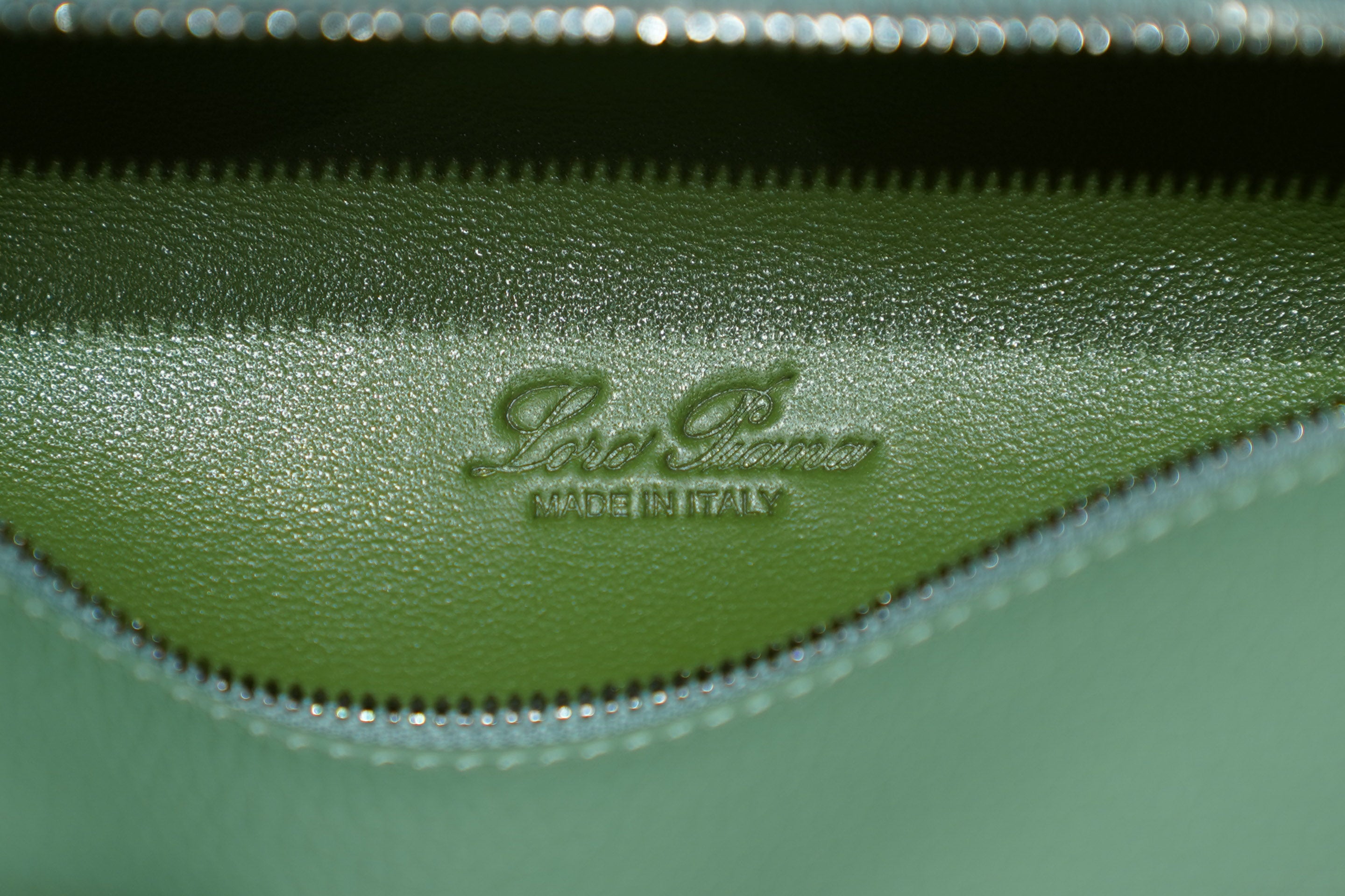 Loro Piana | Extra-Pocket-L19 – Leather – Mint Green – Silver Hardware